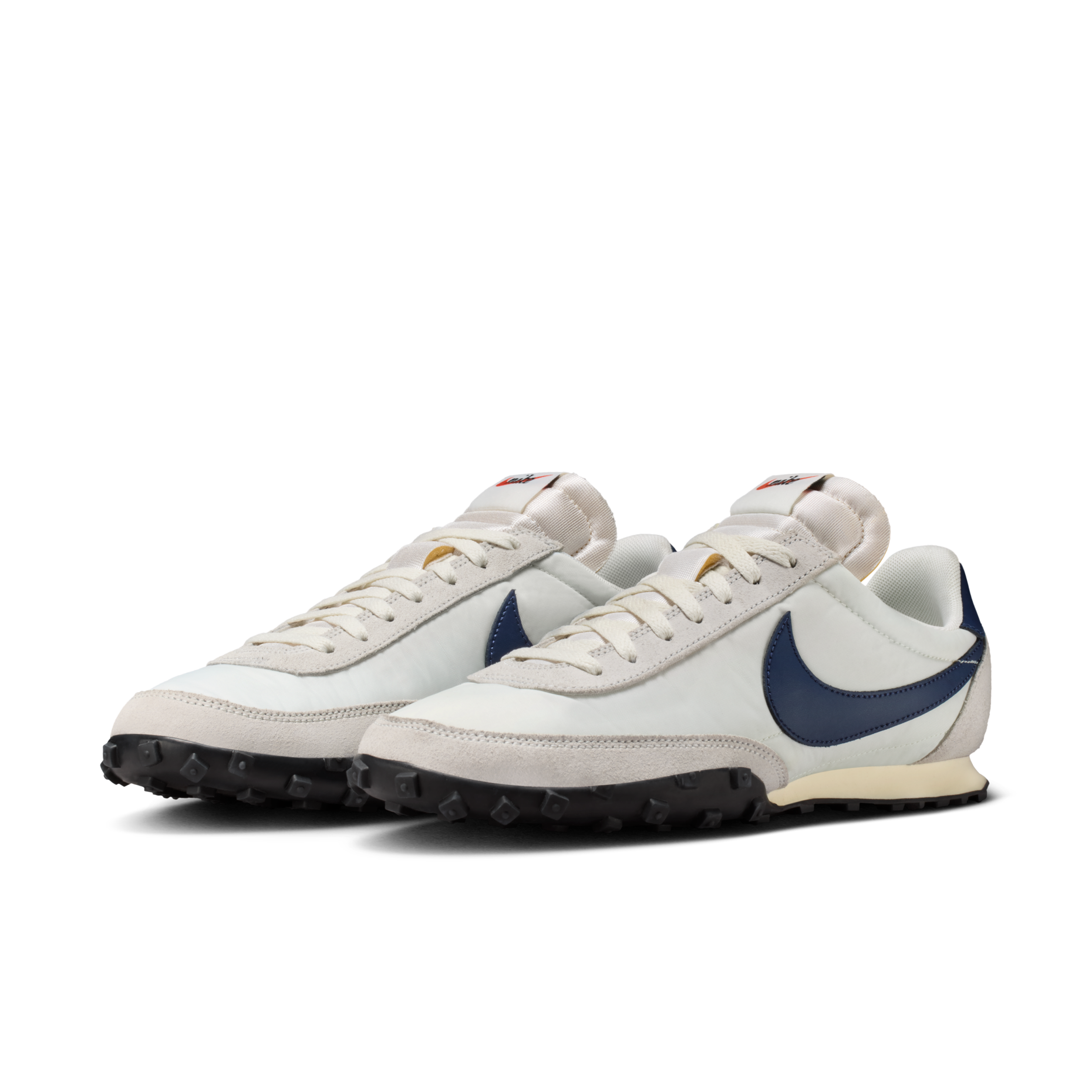 男鞋 NIKE WAFFLE RACER 白藍 鬆餅格紋 復古 支撐 阿甘鞋 休閒鞋【IM8658-100】