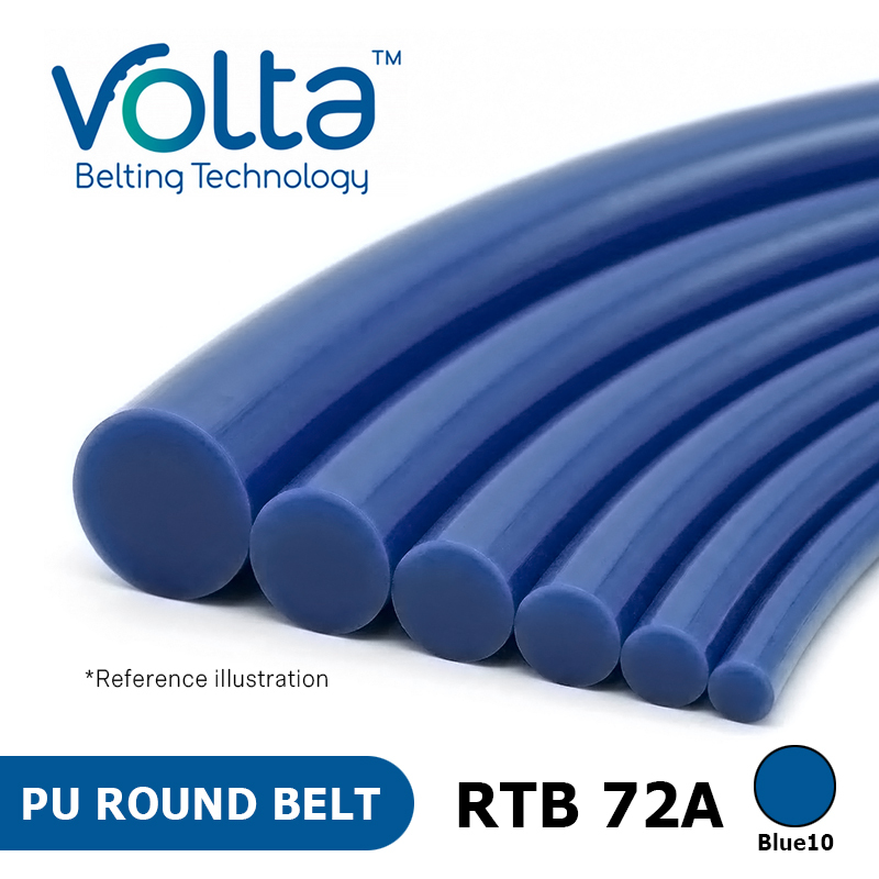Volta PU Round belt - RTB 72A Blue 10