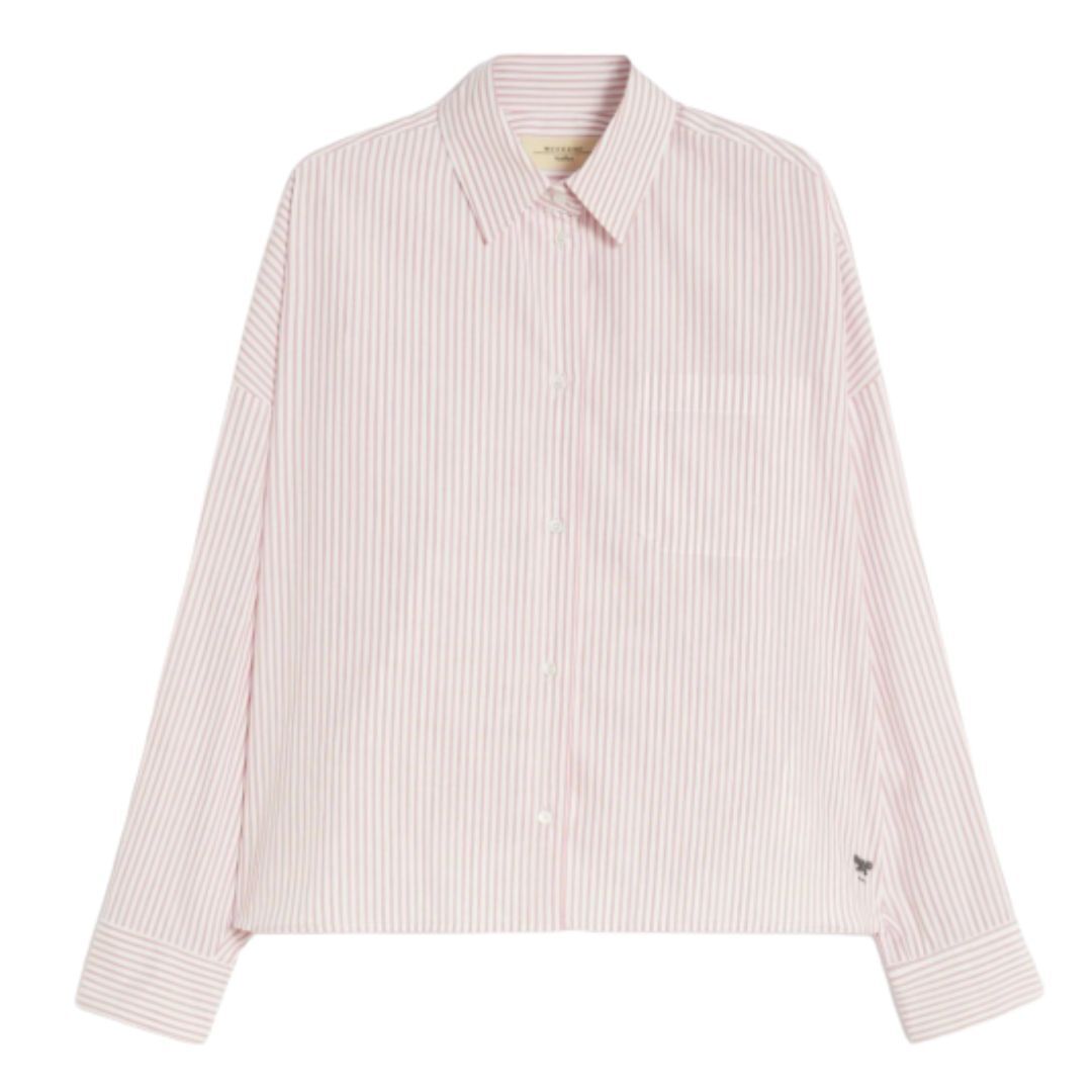 1FF0101-583 [MAX MARA WEEKEND] Oversized Cotton Shirt Pink (SS26) #2615111031600 WKDAUREO-051 (C-EU-E)