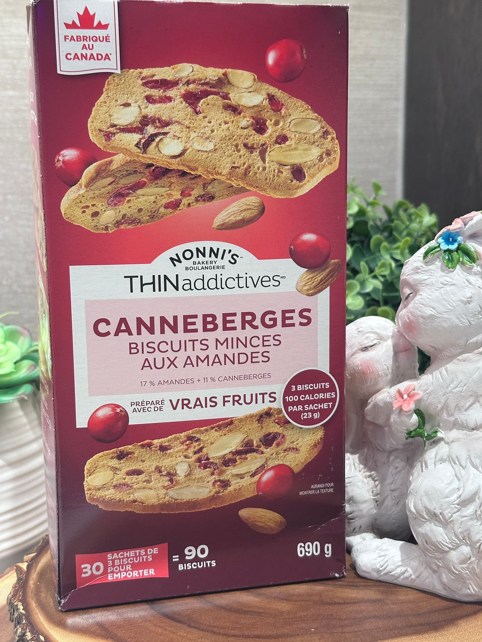 RP03 THINaddictives 紅莓杏仁脆餅 690g/ 30包  **到期日: 約 2026/08 (限時購買至3月18日晚上11:59)