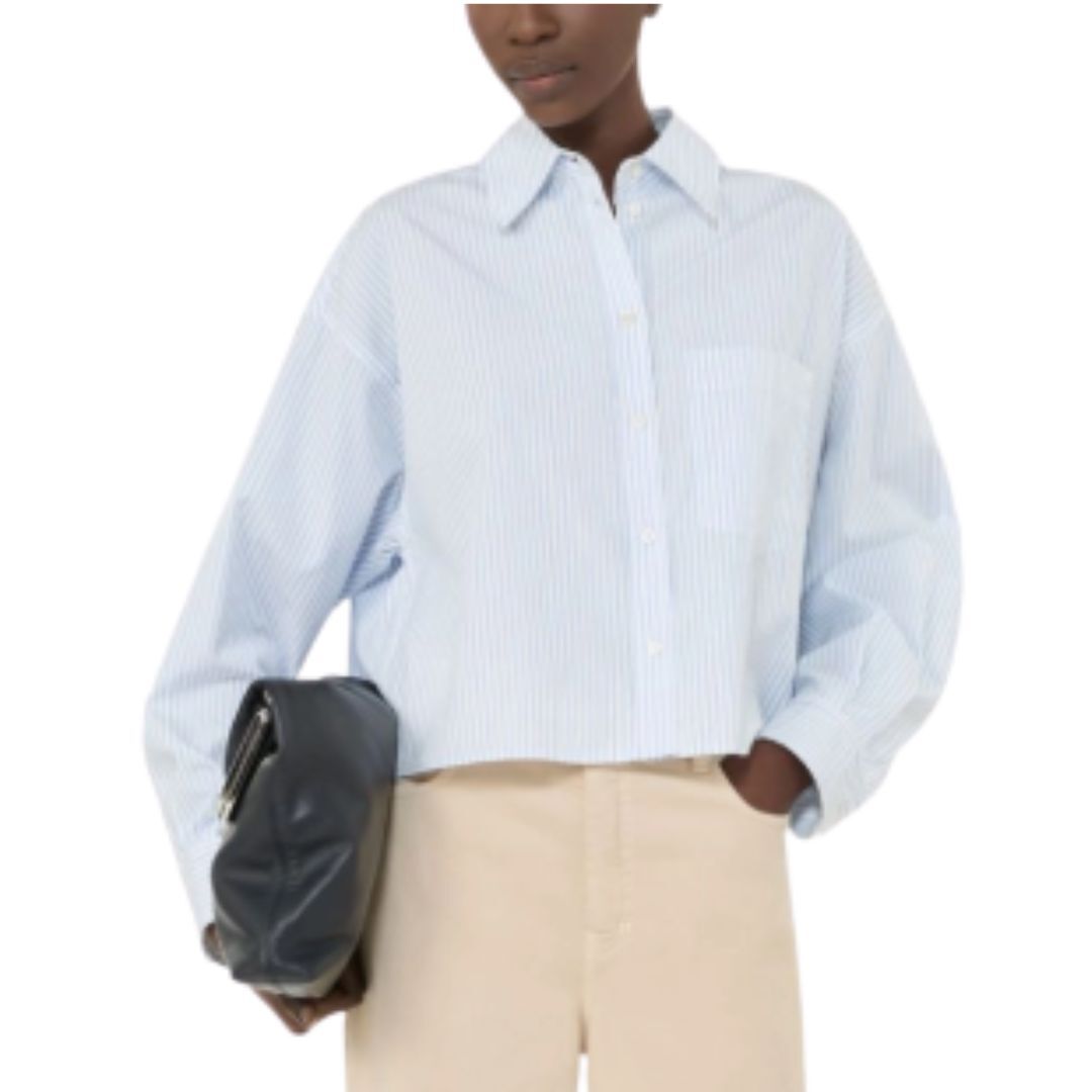 1FF0101-584 [MAX MARA WEEKEND] Cotton Poplin Shirt Light Blue (SS26) #2615111091600 WKDEDEN-034 (C-EU-E)