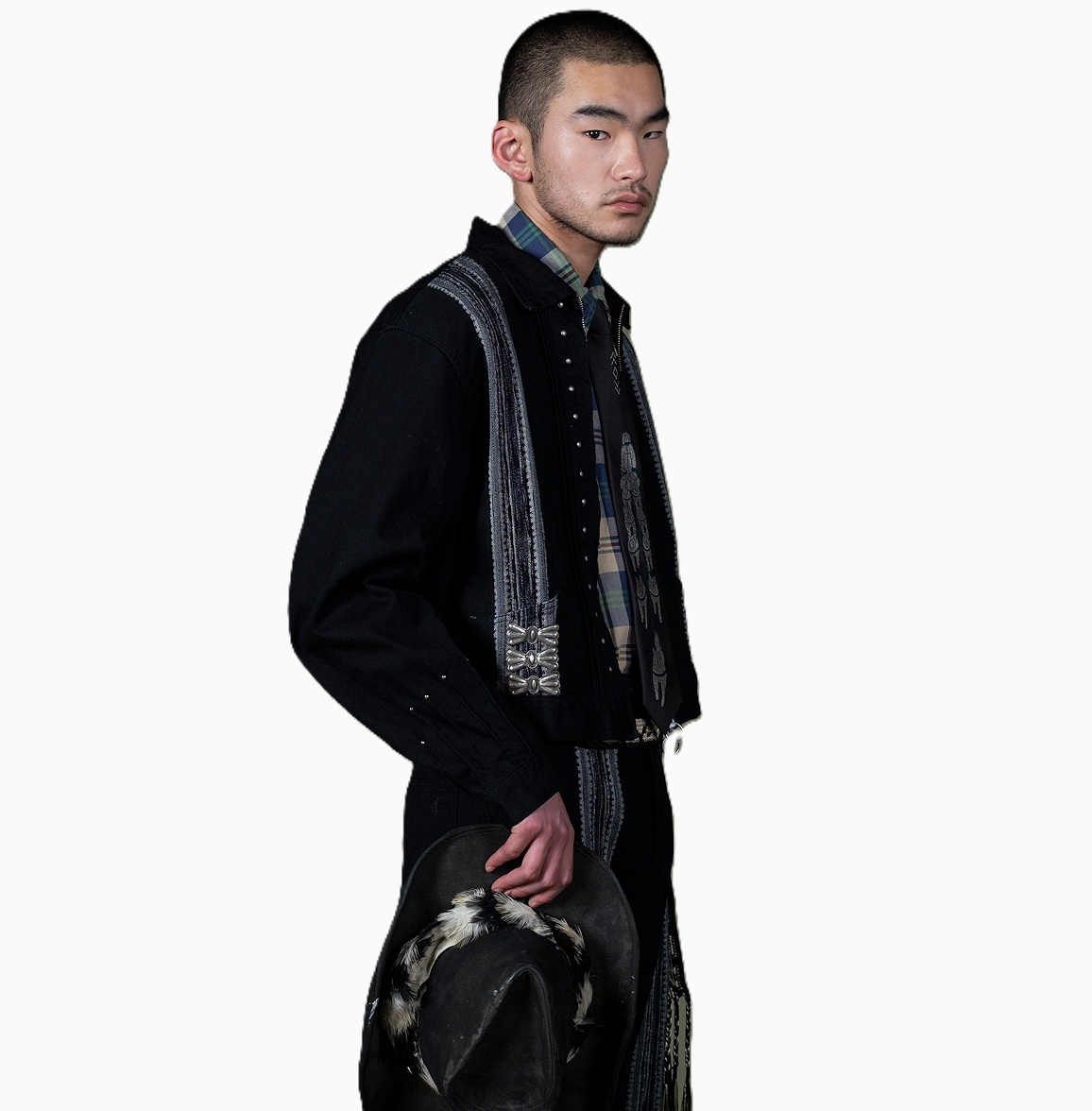 KAPITAL 2026 12oz ARROW PATTERN Jacquard DENIM DRIZZLER JACKET - PRE ORDER ITEM (預訂中)