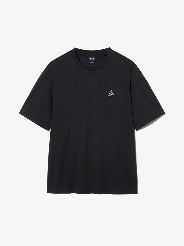 【直播】FILA LX031636 男女同款帆船圖案短袖上衣