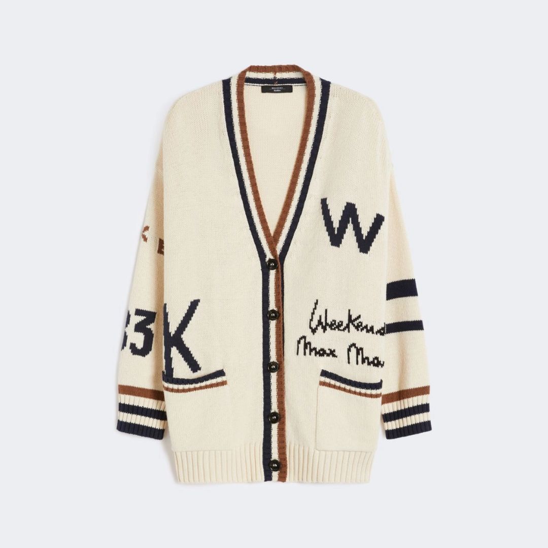 1FF0101-588 [MAX MARA WEEKEND] Oversized Cotton-Blend Cardigan Black (SS26) #2615341061600 WKDBLASONE-004 (C-EU-E)