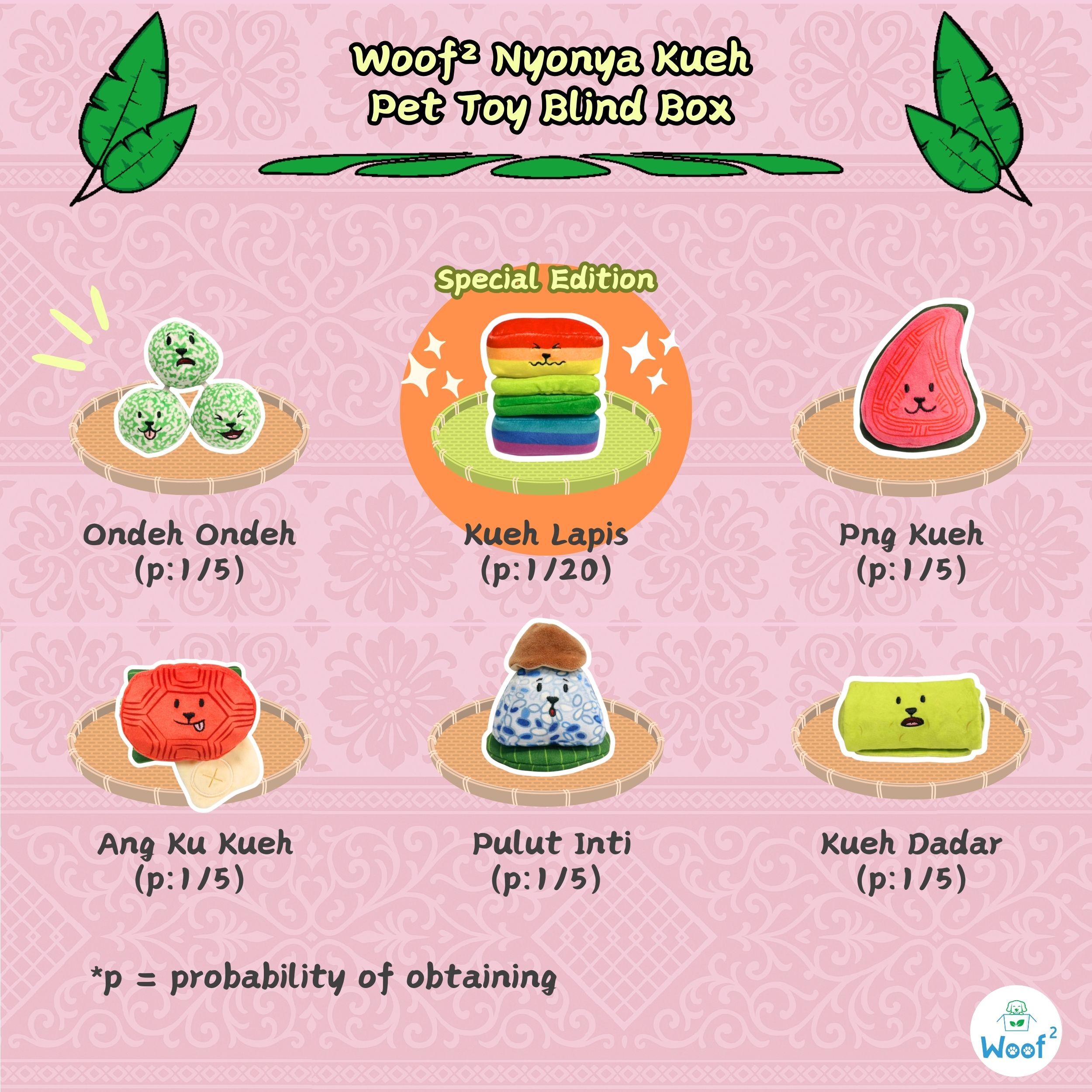 Woof² - 娘惹粿系列寵物玩具盲盒