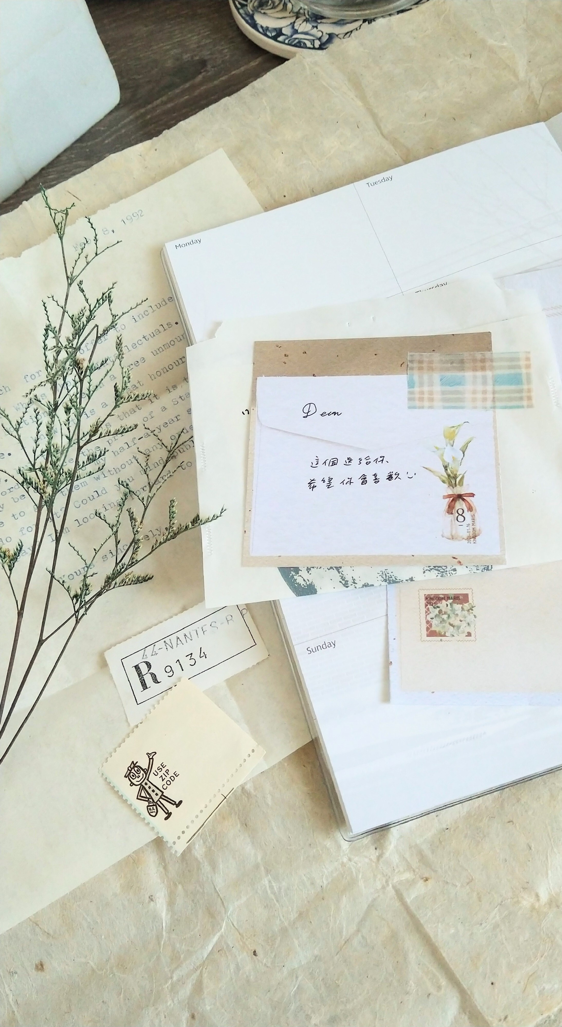 無色綻放．海之花房 方形便條紙