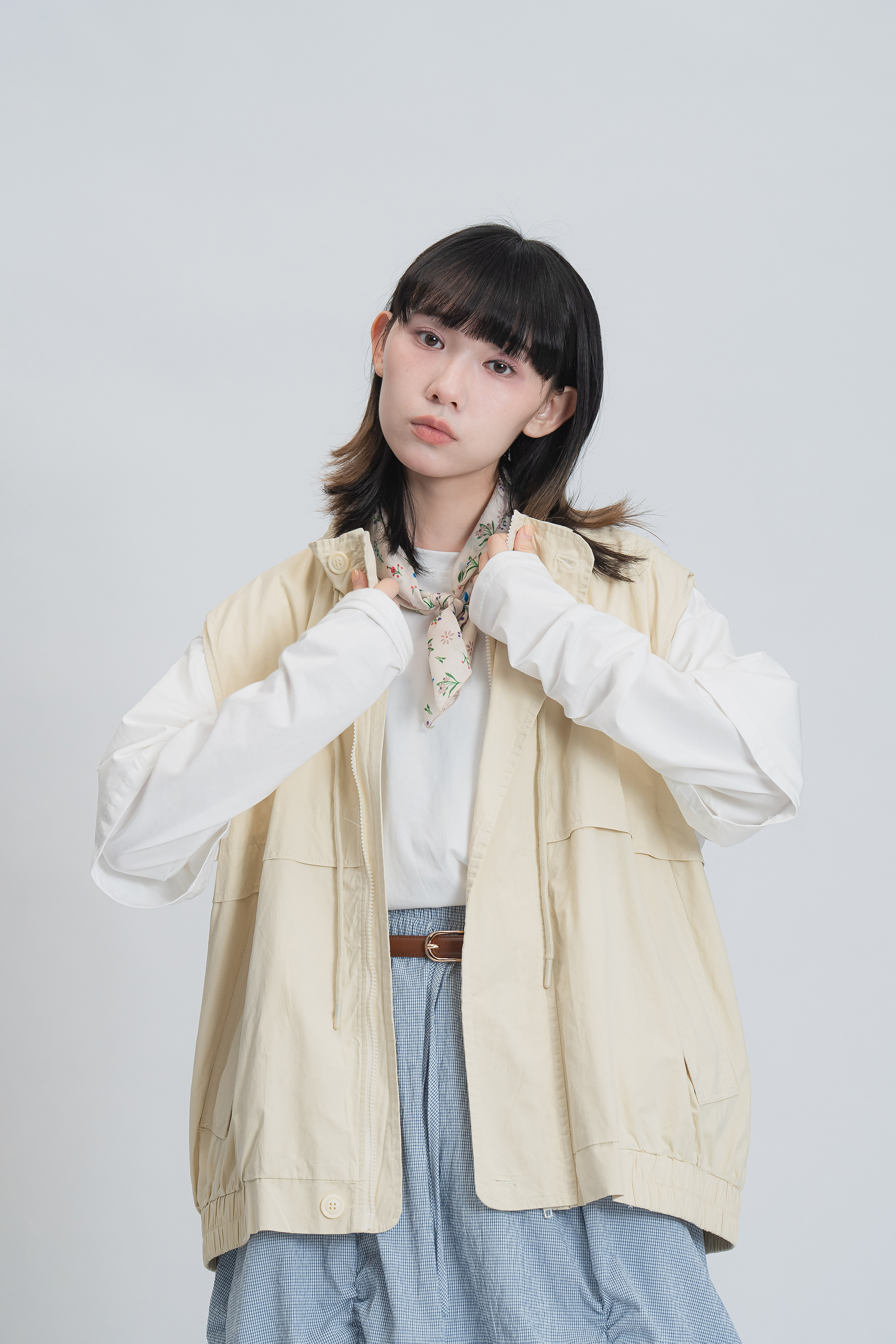 春色小高領寬肩背心 3色