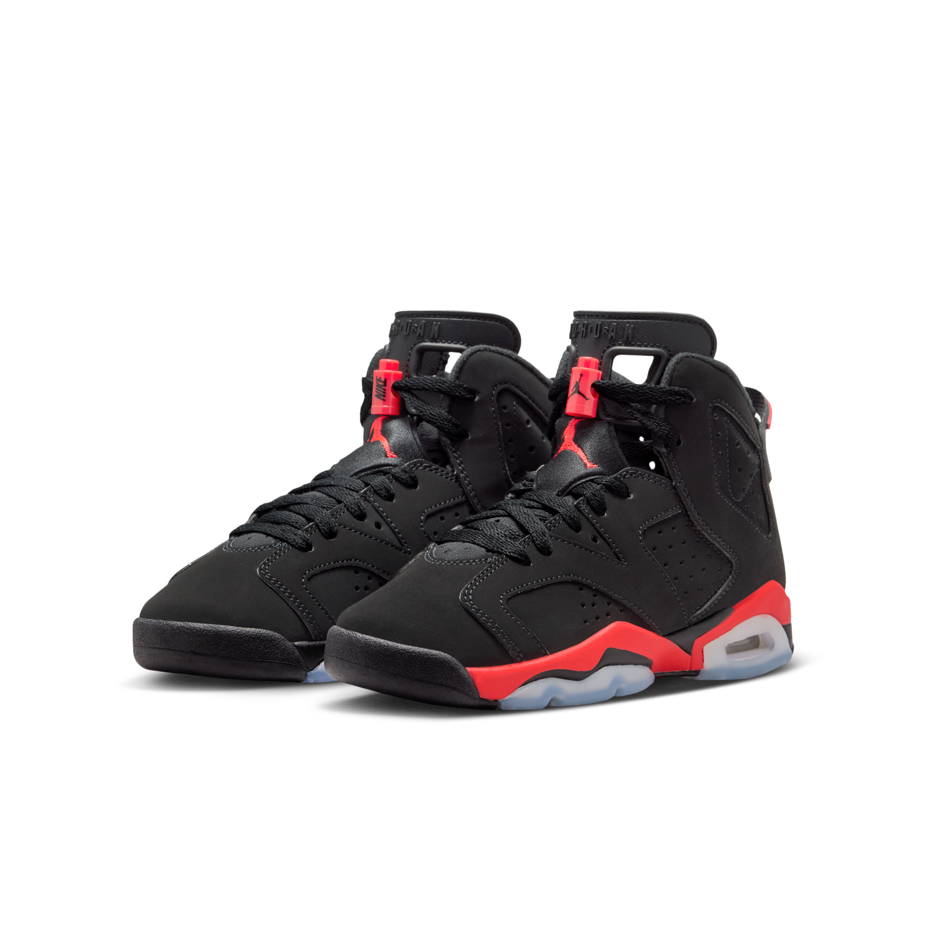 大童鞋 女鞋 NIKE AIR JORDAN 6 RETRO GS 黑紅 大魔王 緩震 氣墊 籃球鞋【IQ1275-001】