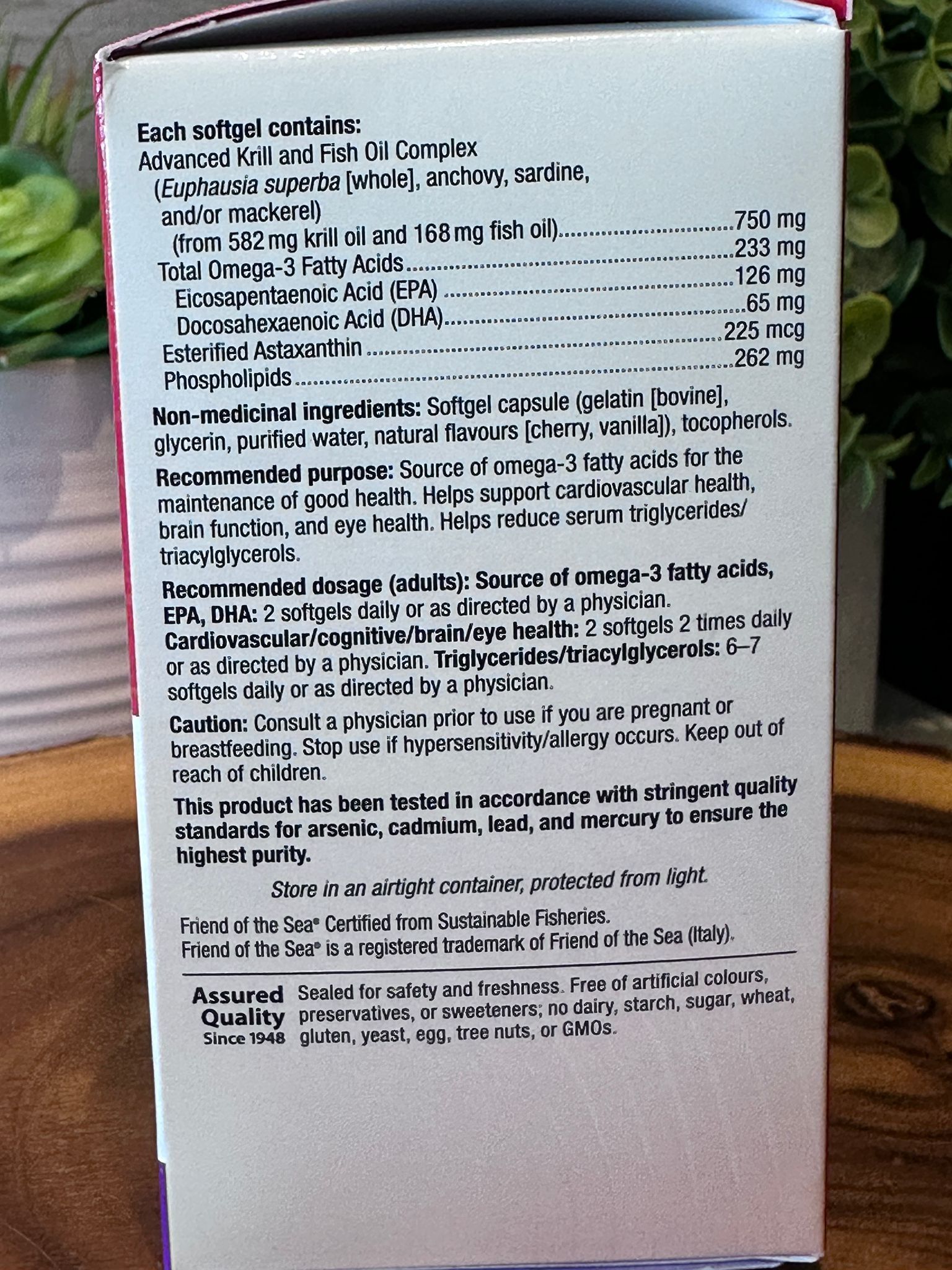 RP34 WN Krill Oil Plus 磷蝦油蝦青素 750mg 120粒  **到期日: 約 2029/07