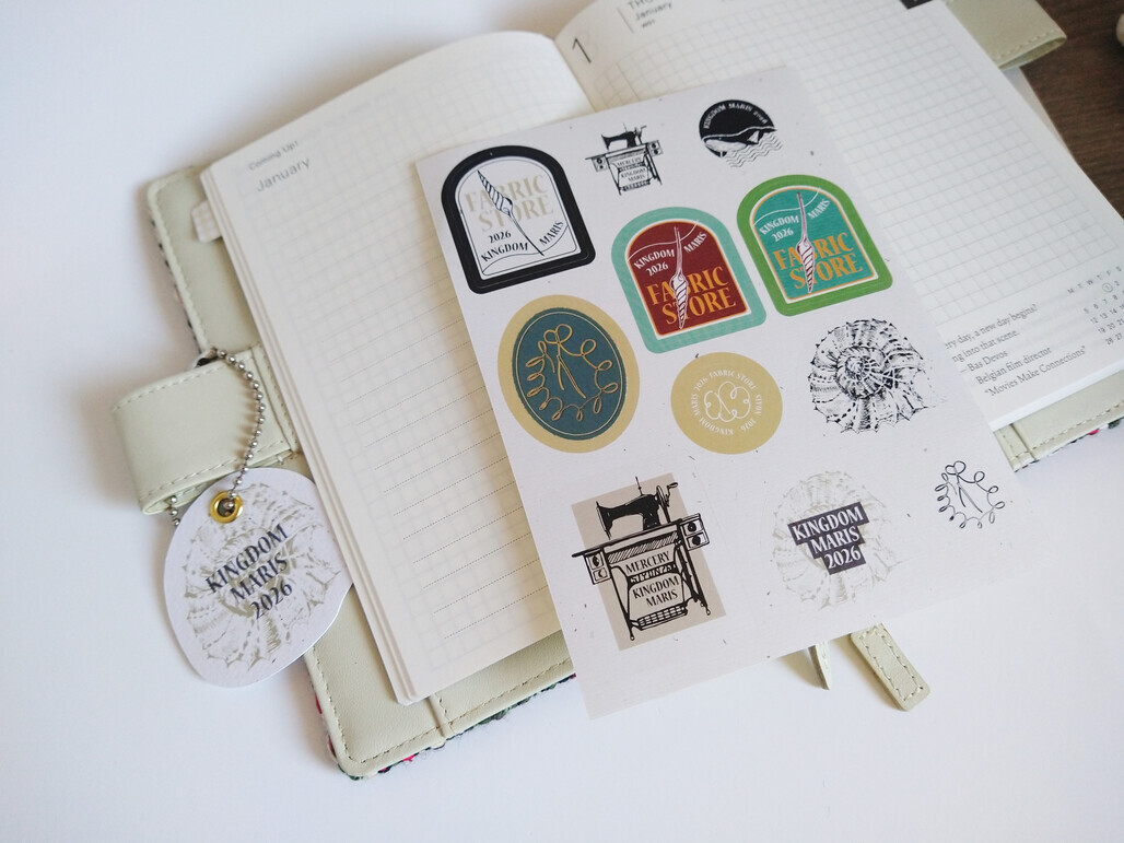 無色綻放．海之布坊 貼紙包 1月主題貼紙包