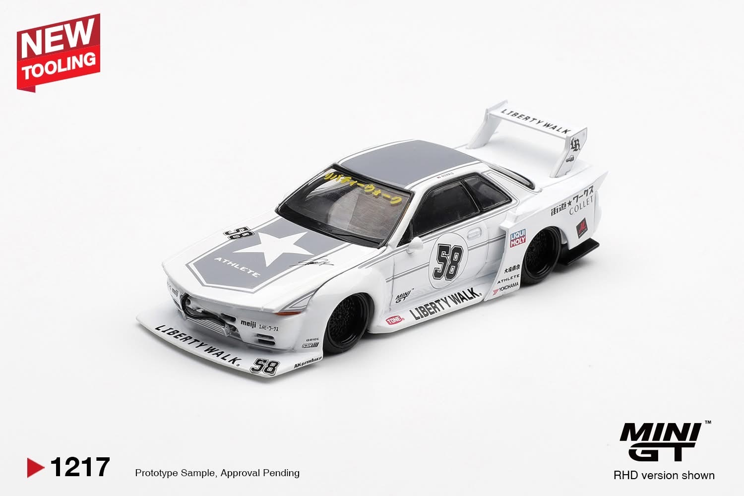 預訂 Pre Order - MiniGT 1217 LBWK Nissan Skyline GT-R (R32) Kaido Works TAS 2025