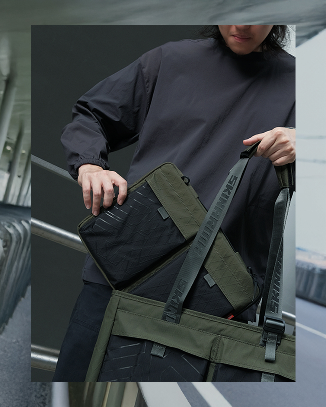 SKINARMA Jager 防水防撕裂尼龍手提電腦保護包 (適用14" Macbook)