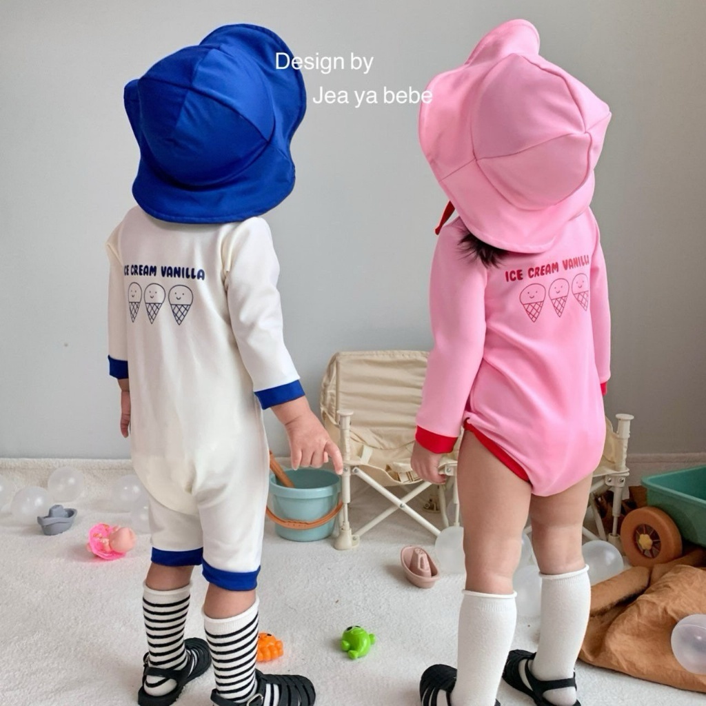 正韓夏Jeaya 兩色冰淇淋泳裝