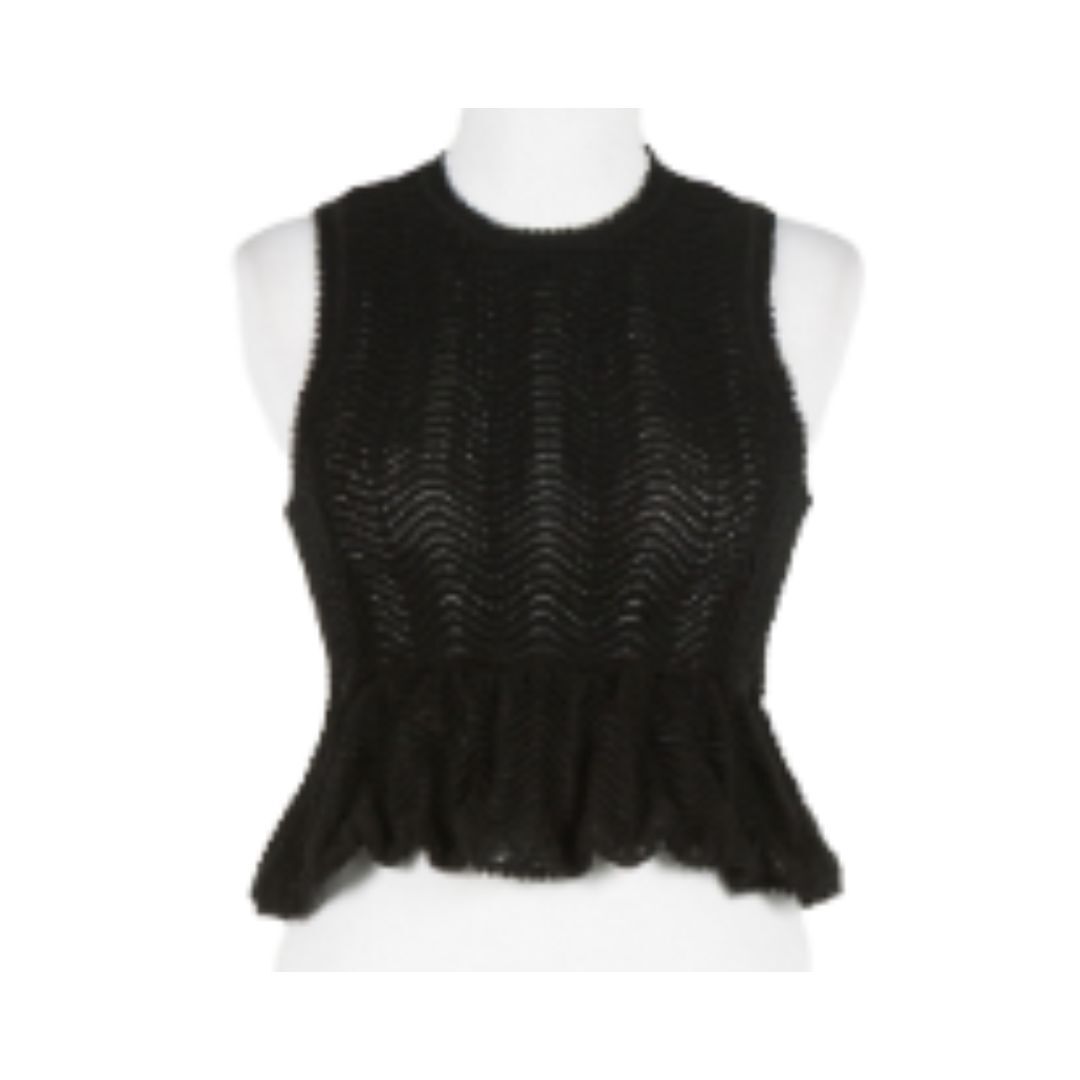 1TS0319-113 [TWINSET] Tank Top Black #261TT3055 (C-EU-E)