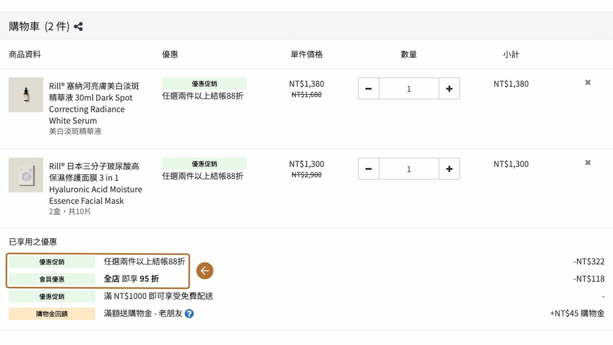 兩件 88 折相關問題｜如何計算、如何使用、活動截止日、可否疊加優惠...等