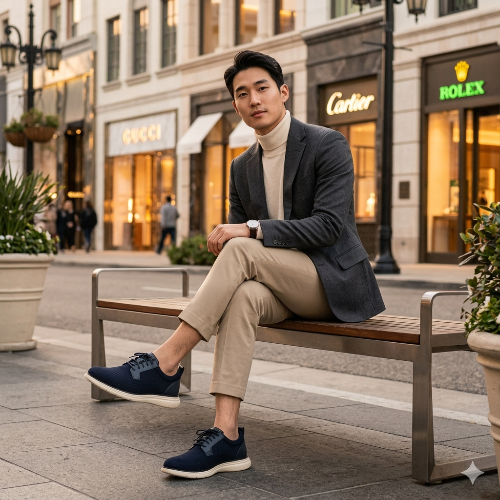 【預購】COLE HAAN H031027 男裝針織牛津鞋
