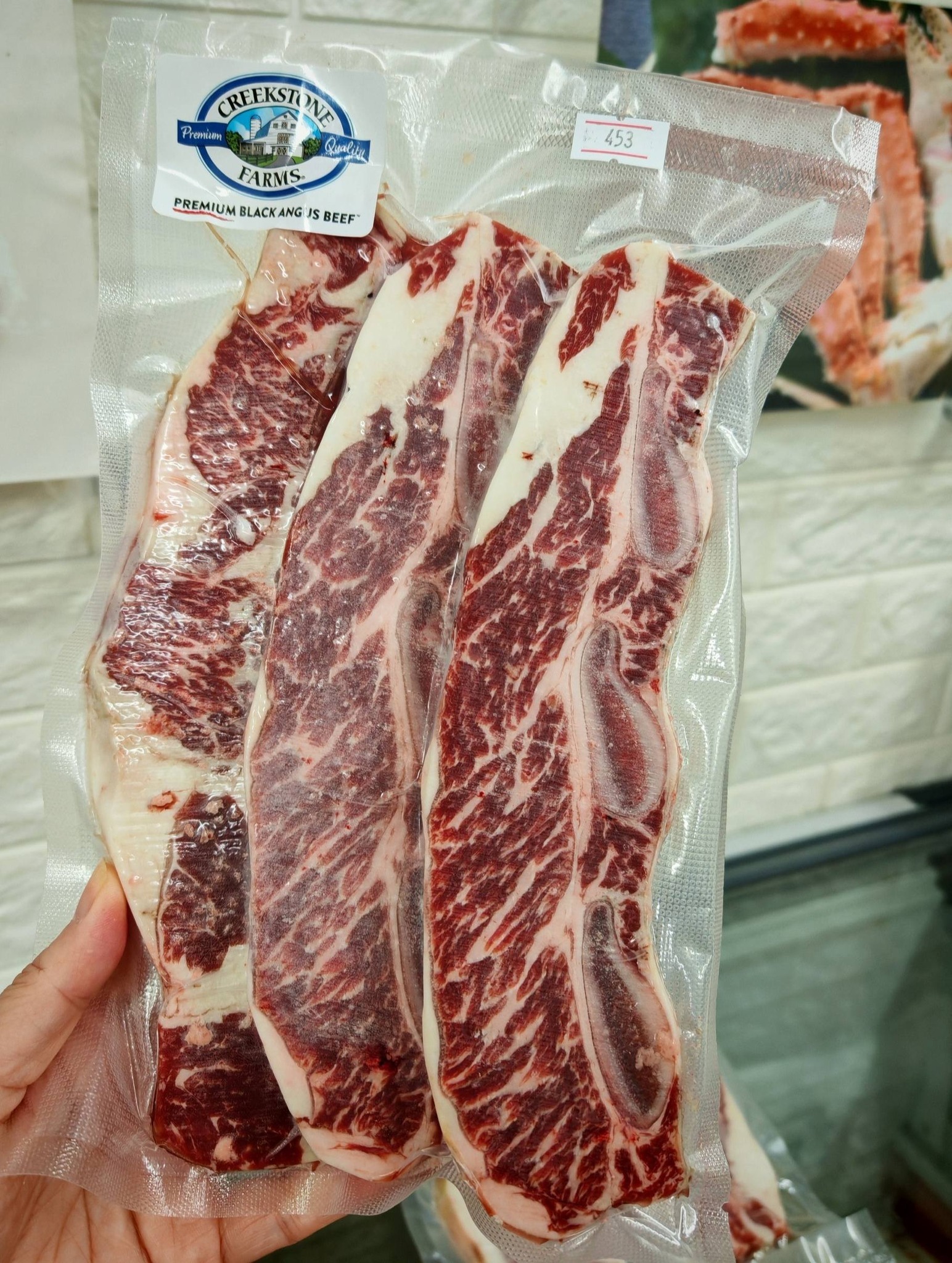 Creekstone黑安格斯牛仔骨薄扒（散裝）