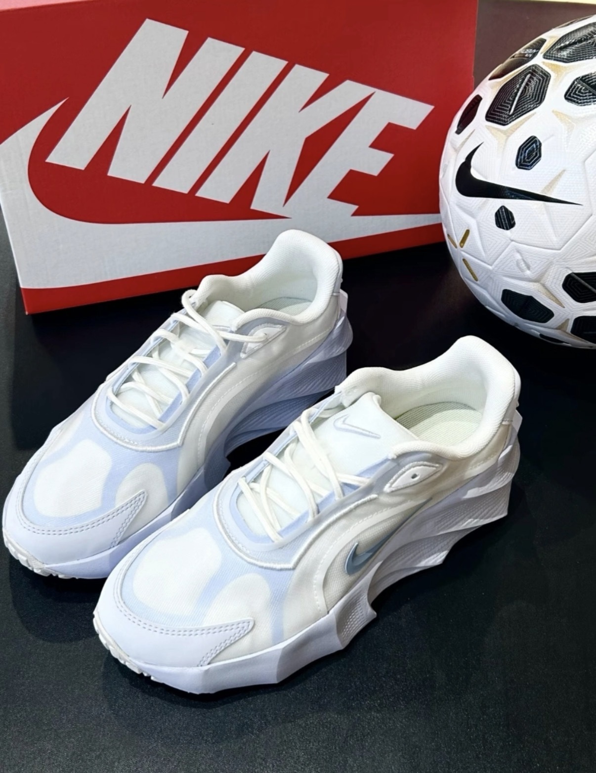 女鞋 NIKE W AURA EDGE 白藍 厚底 增高 網布 運動 休閒鞋【HQ7025-103】