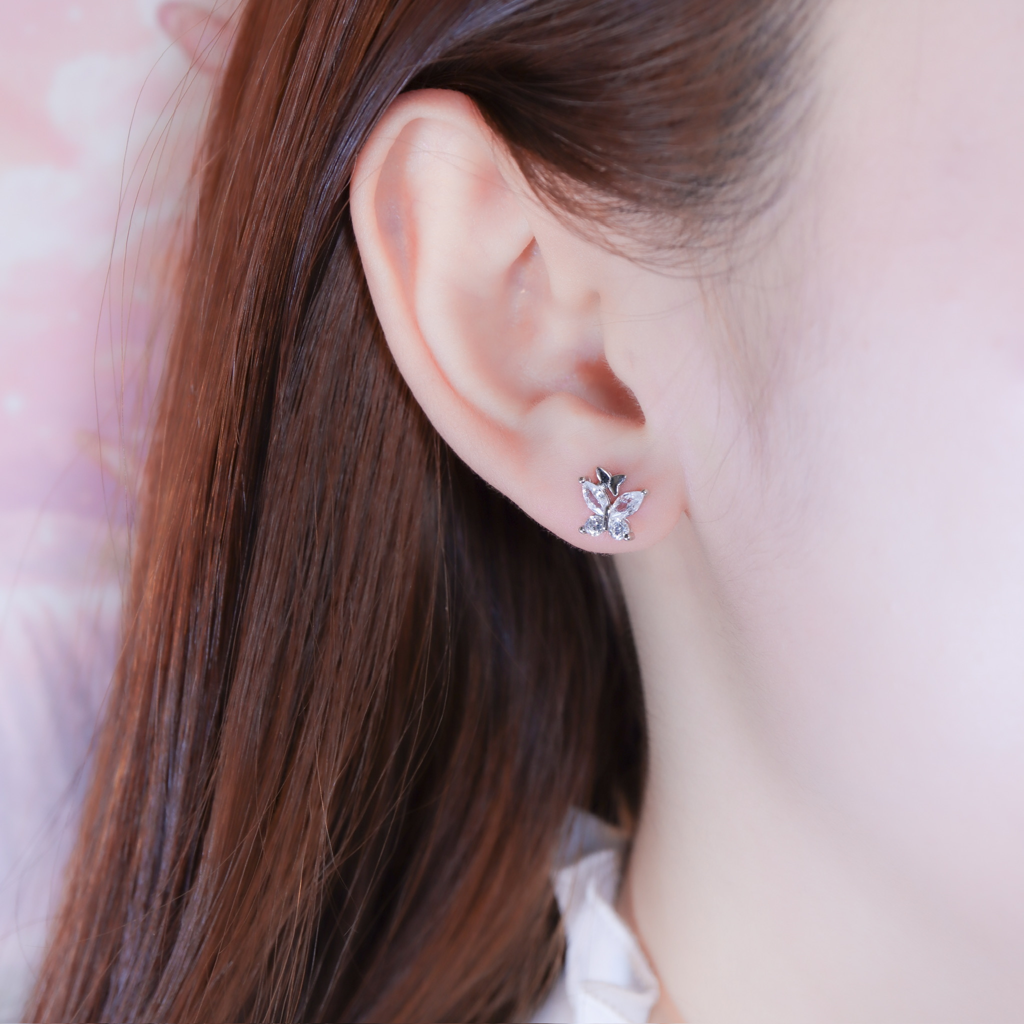 | 925純銀・白金・玫瑰金 | 小小同頻的我們耳環 (銀/玫瑰金) | EA1129 |