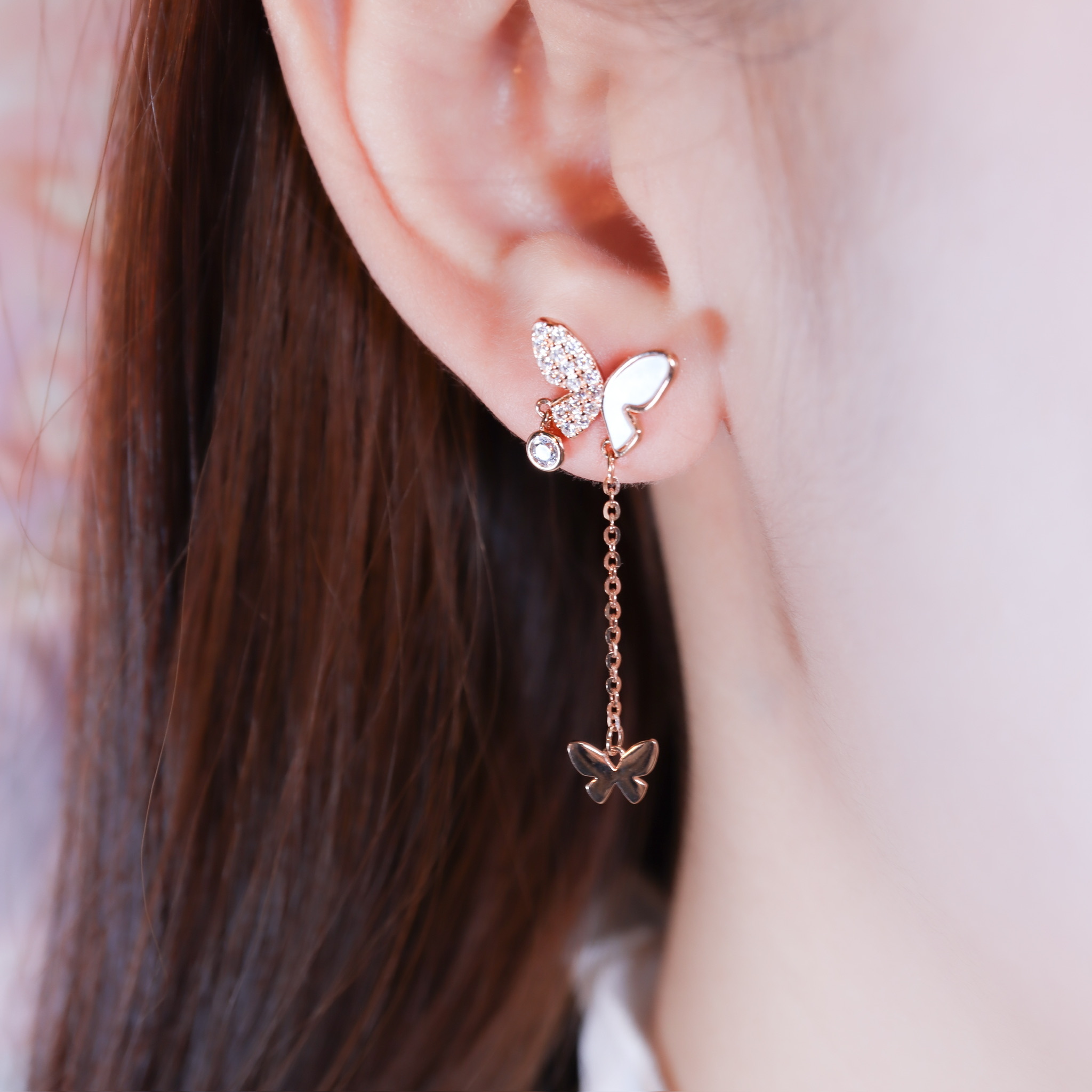 | 999足銀・玫瑰金 | 同頻的我們耳環3.0 | EA1124 |