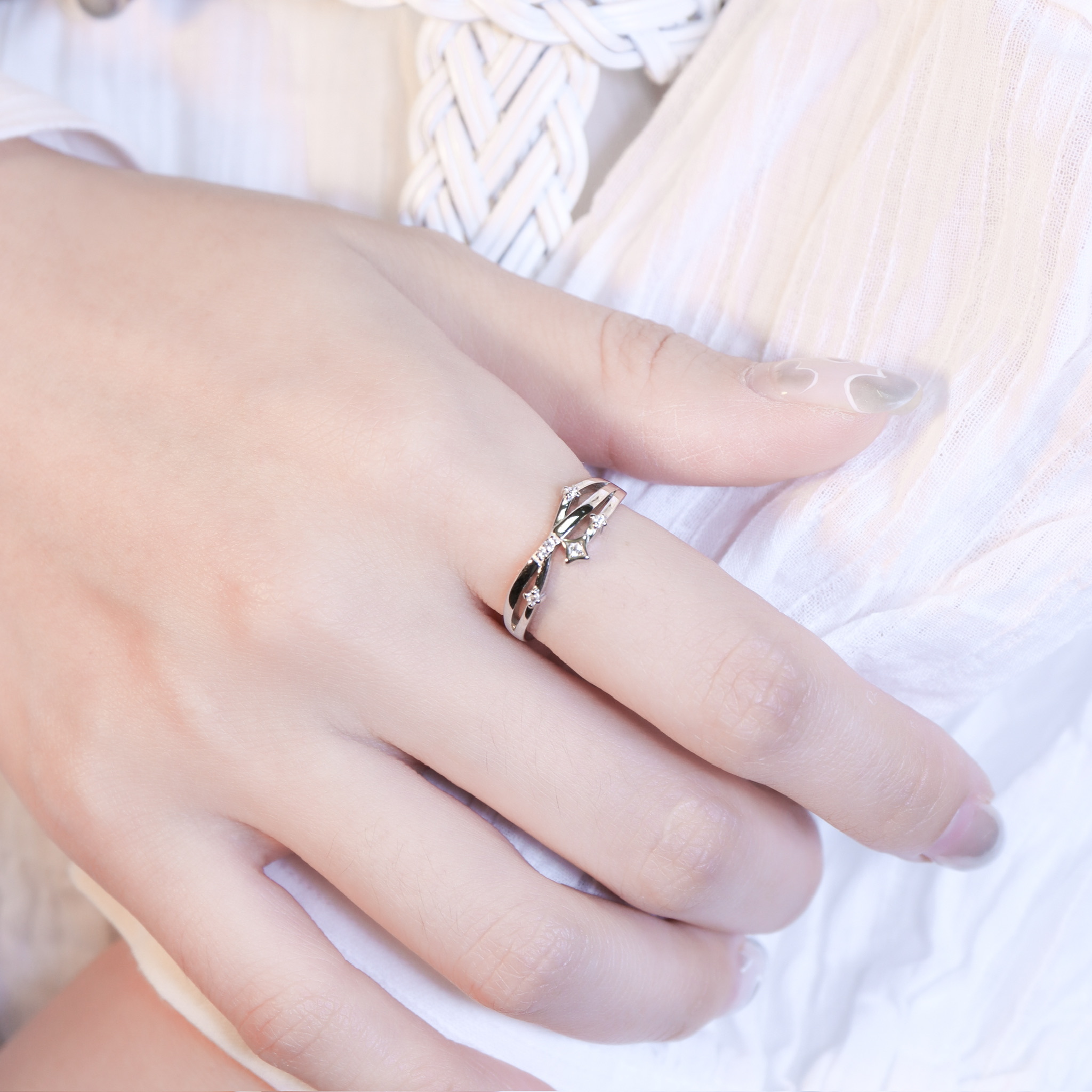 | 925純銀・白金 | 遇見星晴戒指 | RI1082 |