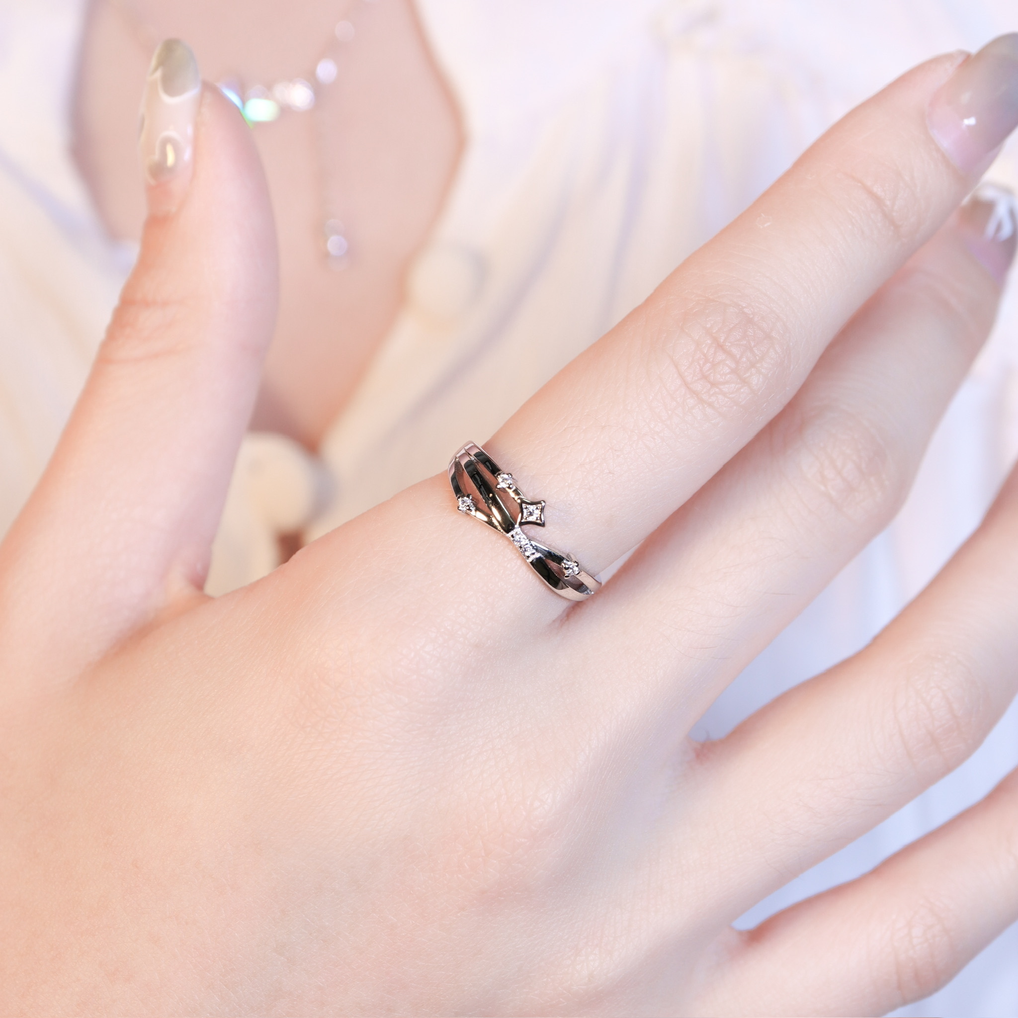 | 925純銀・白金 | 遇見星晴戒指 | RI1082 |