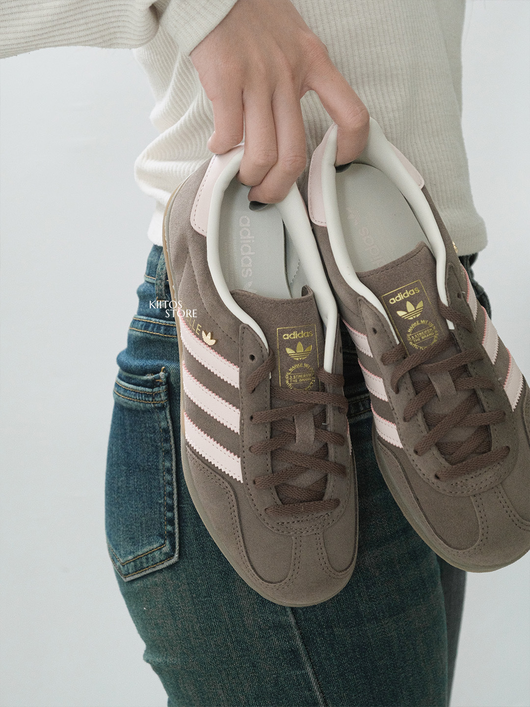 【預購】Adidas Gazelle Indoor 三葉草 立體小標 莓果布朗尼 JR2431