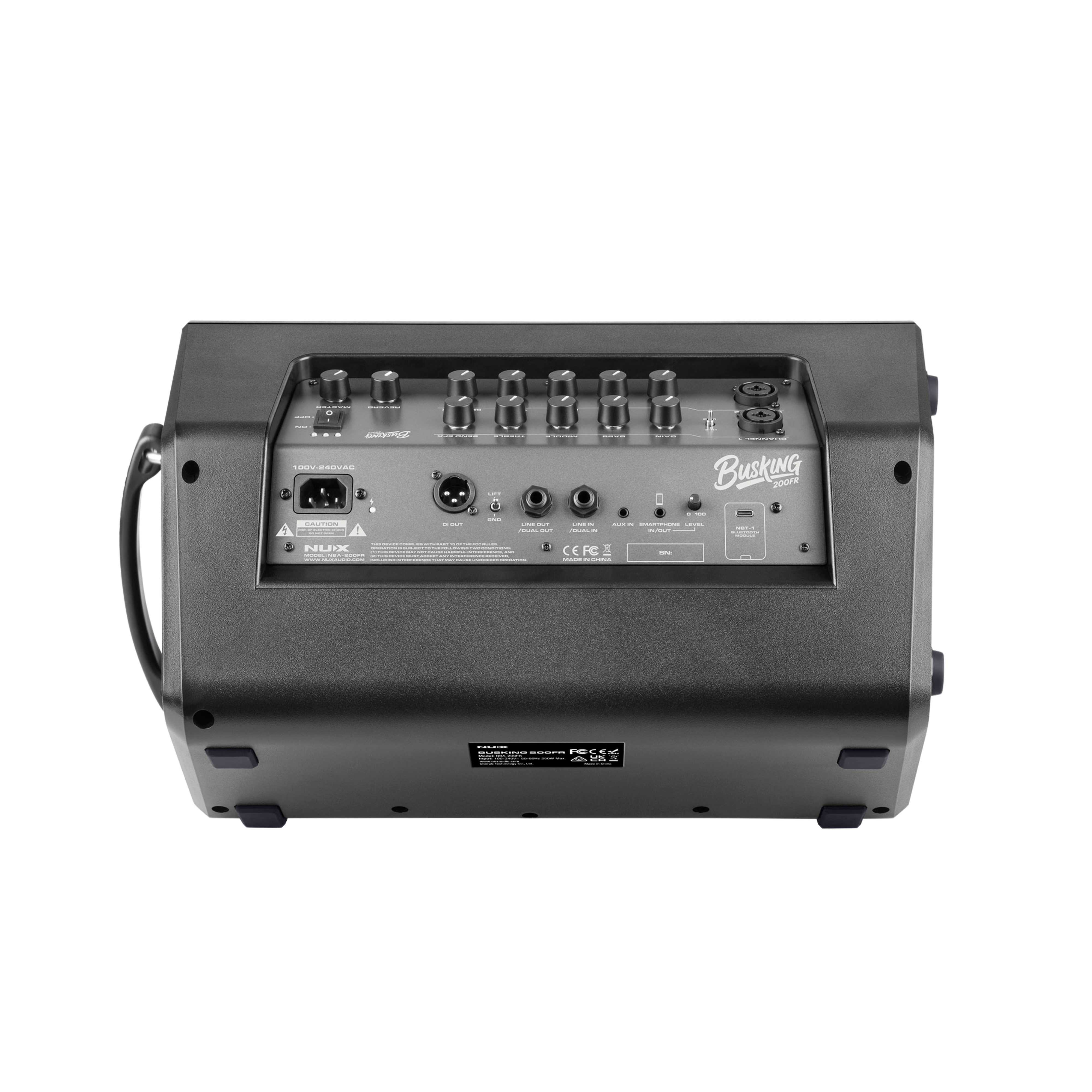 NUX NUX Busking 200FR 戶外充電式全頻音箱 FRFR監聽 附NBT-1藍牙模組 第 3 張圖片｜三峽錄音 / 音響