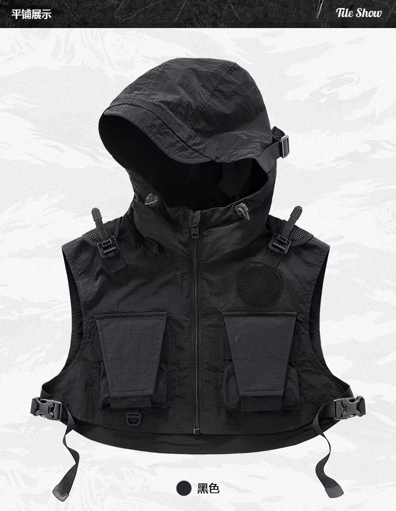 𝙏𝙀𝘾𝙃𝙒𝙀𝘼𝙍 連帽坎肩機能戰術背心