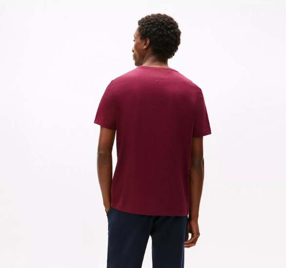 [S] TOMMY HILFIGER DEEP ROUGE TONAL FLAG LOGO TSHIRT, 78JB406-500 (STH1637)