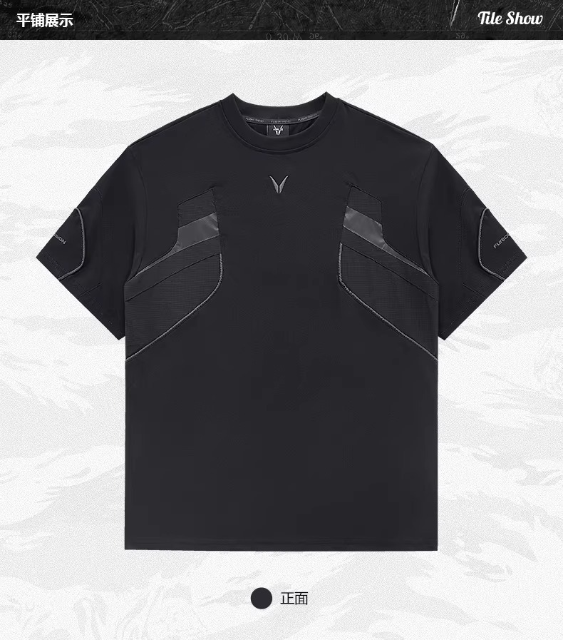 𝙏𝙀𝘾𝙃𝙒𝙀𝘼𝙍 反光條拼接賽車服短袖