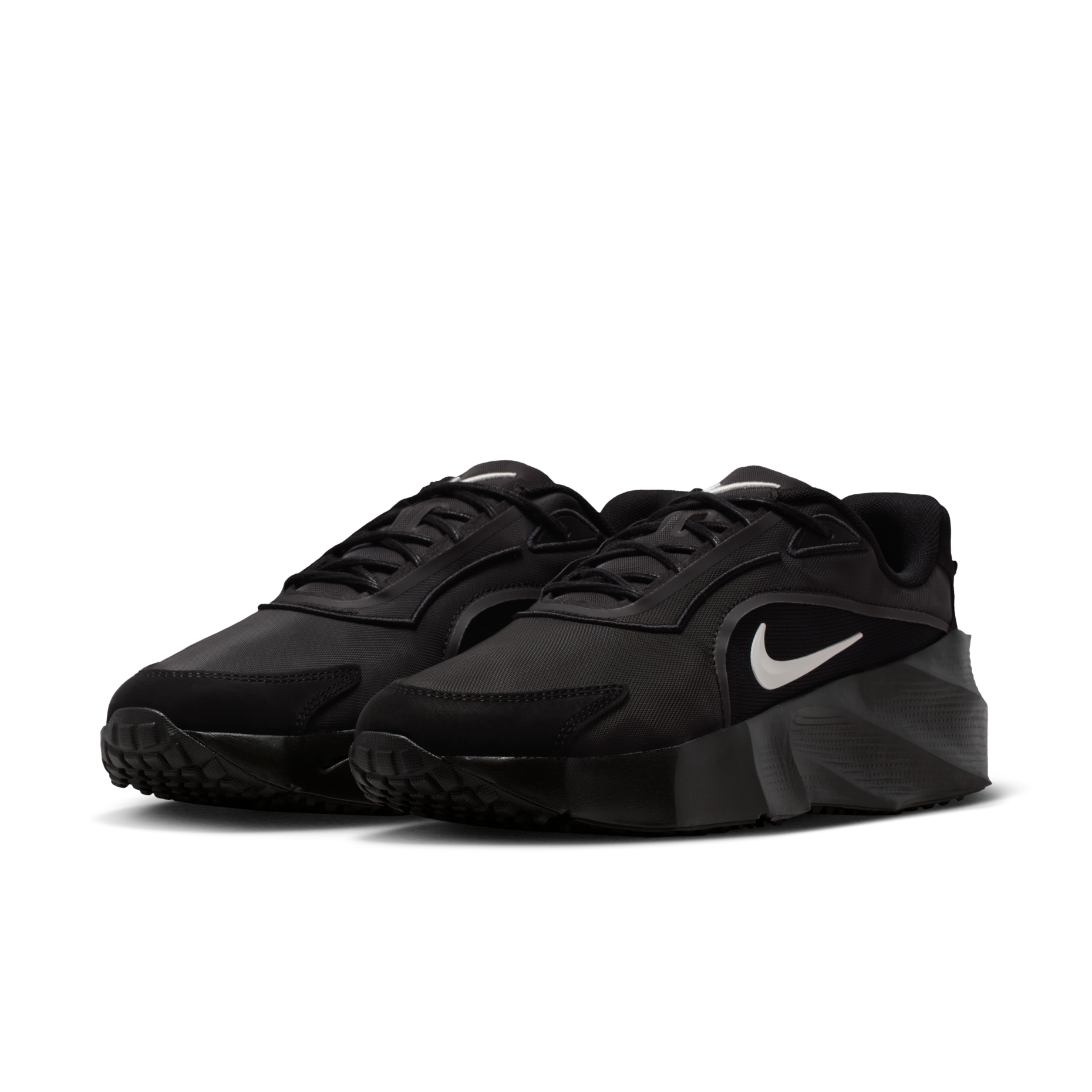 女鞋 NIKE W AURA EDGE 黑白 厚底 增高 網布 運動 休閒鞋【HQ7025-003】