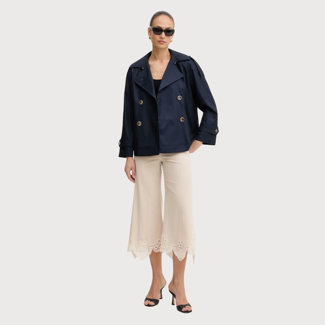 1TS0319-006 [TWINSET] Women's Coat Navy #261TP2231 (C-EU-E)