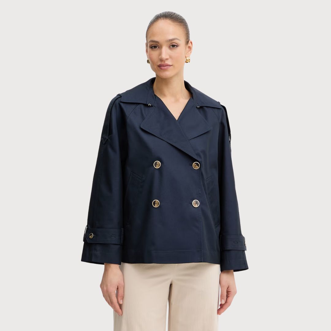 1TS0319-006 [TWINSET] Women's Coat Navy #261TP2231 (C-EU-E)