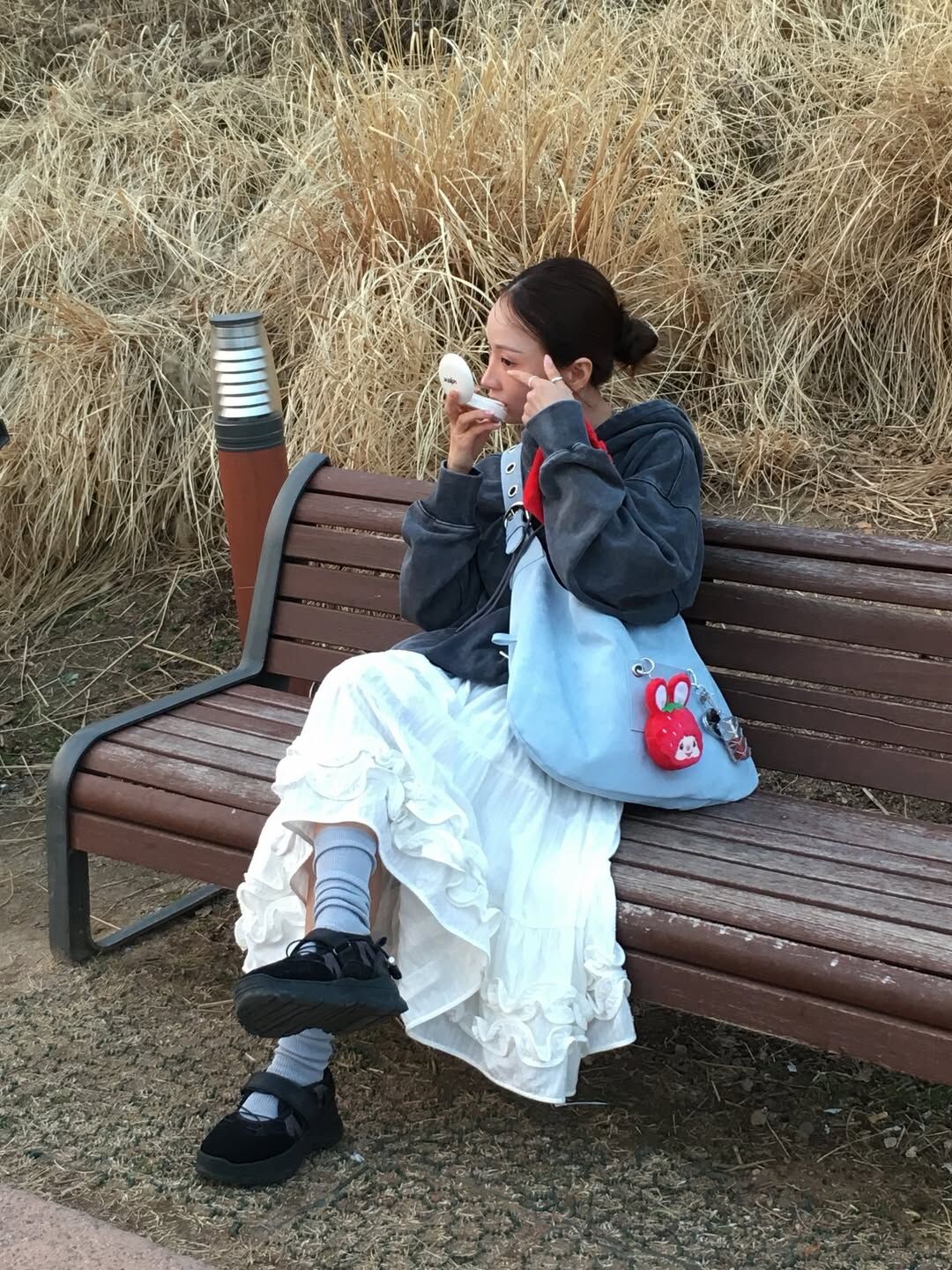 【預購】韓國代購 Leterie 棉花糖 雙面 波點 肩背包 美妝 氣墊 口紅 吊飾 限定超值組