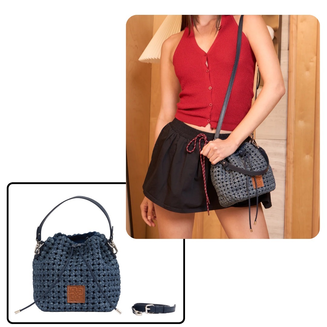 260316 泰國Chan The Blue Nomad - 牛仔編織水桶袋