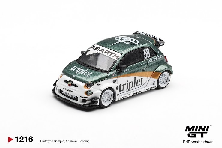 PO-$162 * MINI GT * 1:64 1216 Abarth 595 LB-WORKS  TY Edition RHD