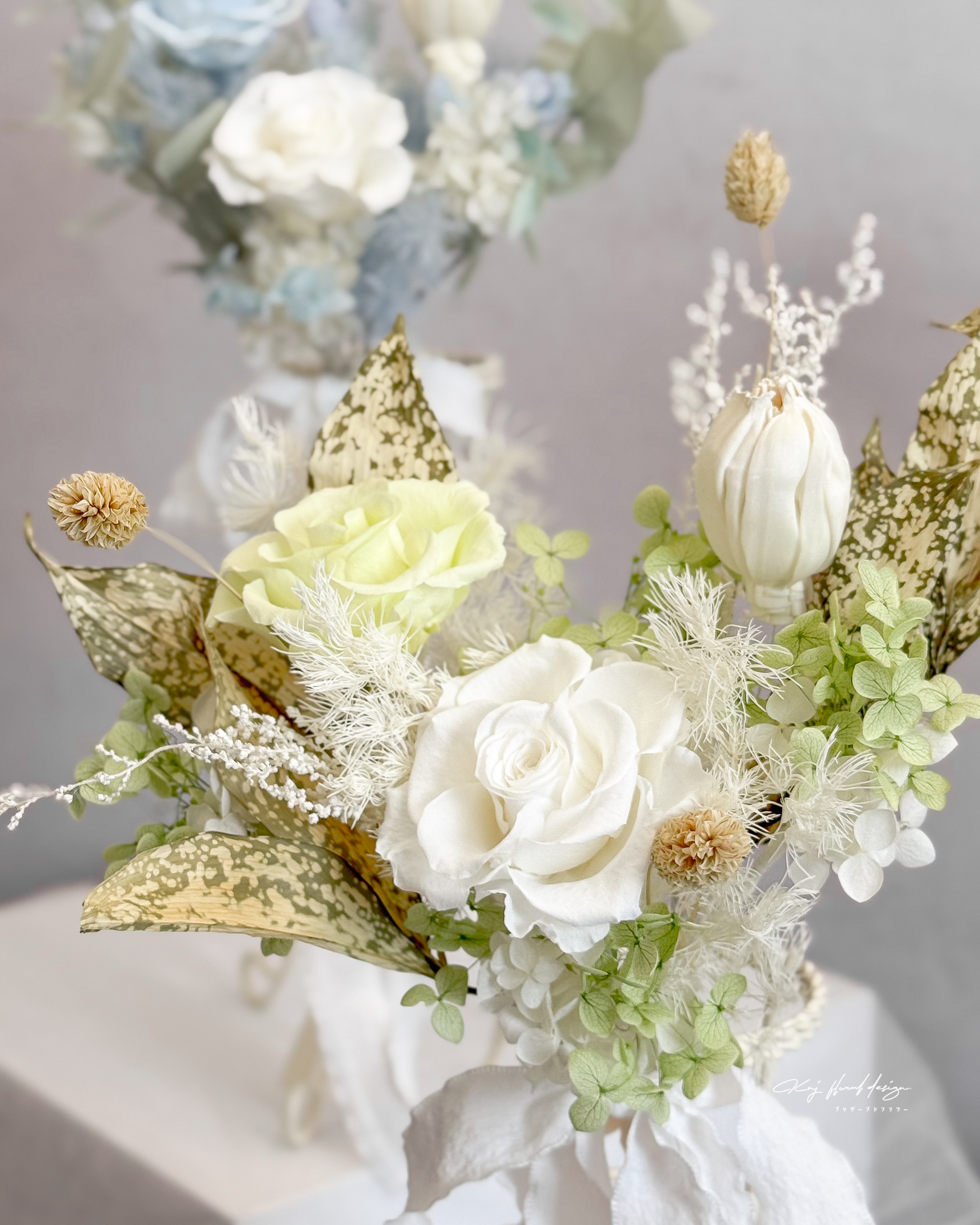 登記款永生玫瑰手捧花（3色）