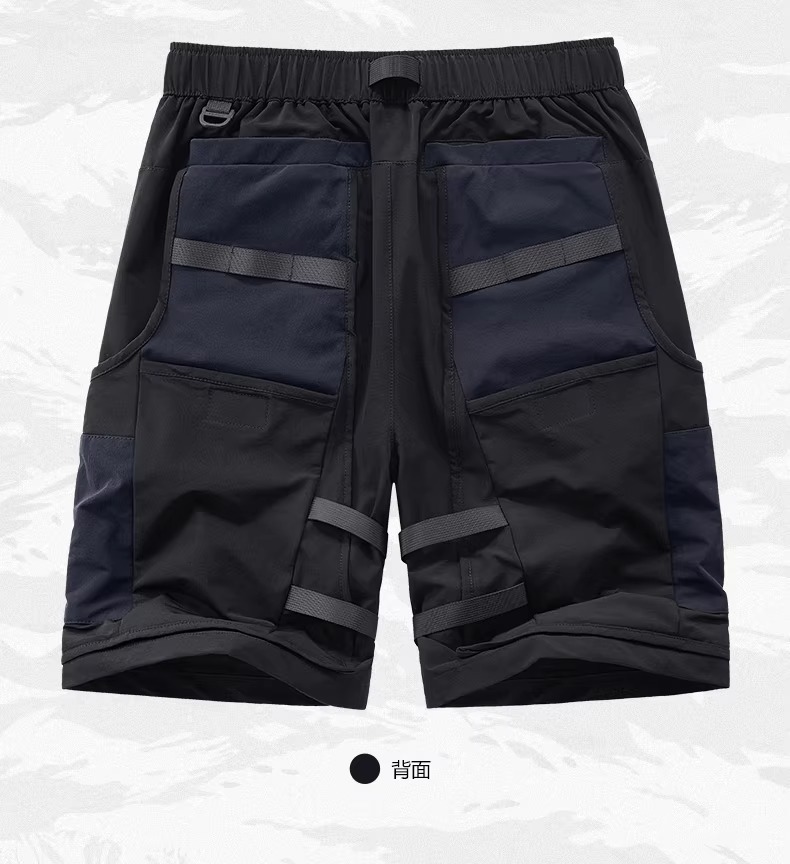 𝙏𝙀𝘾𝙃𝙒𝙀𝘼𝙍 傘兵拼接撞色機能工裝短褲