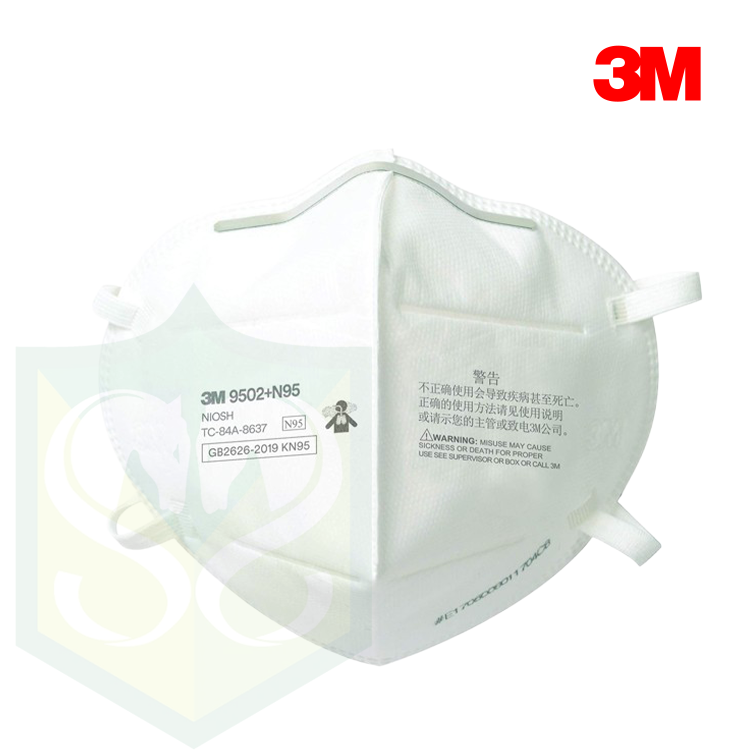 3M™ 9502+N95 拋棄式顆粒物防護口罩 (50隻/盒)