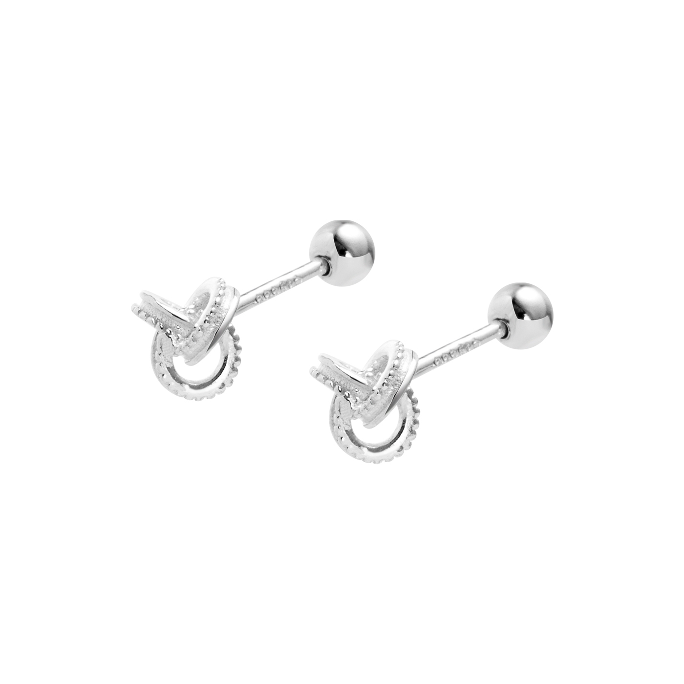 純銀,紐結,轉珠,耳環,平價飾品