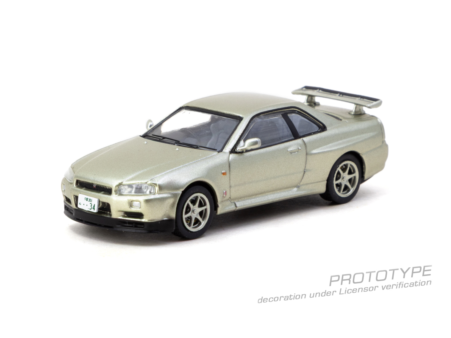 PO-$70 * TARMAC * 1:64 Nissan Skyline GT-R R34 Millenium Jade