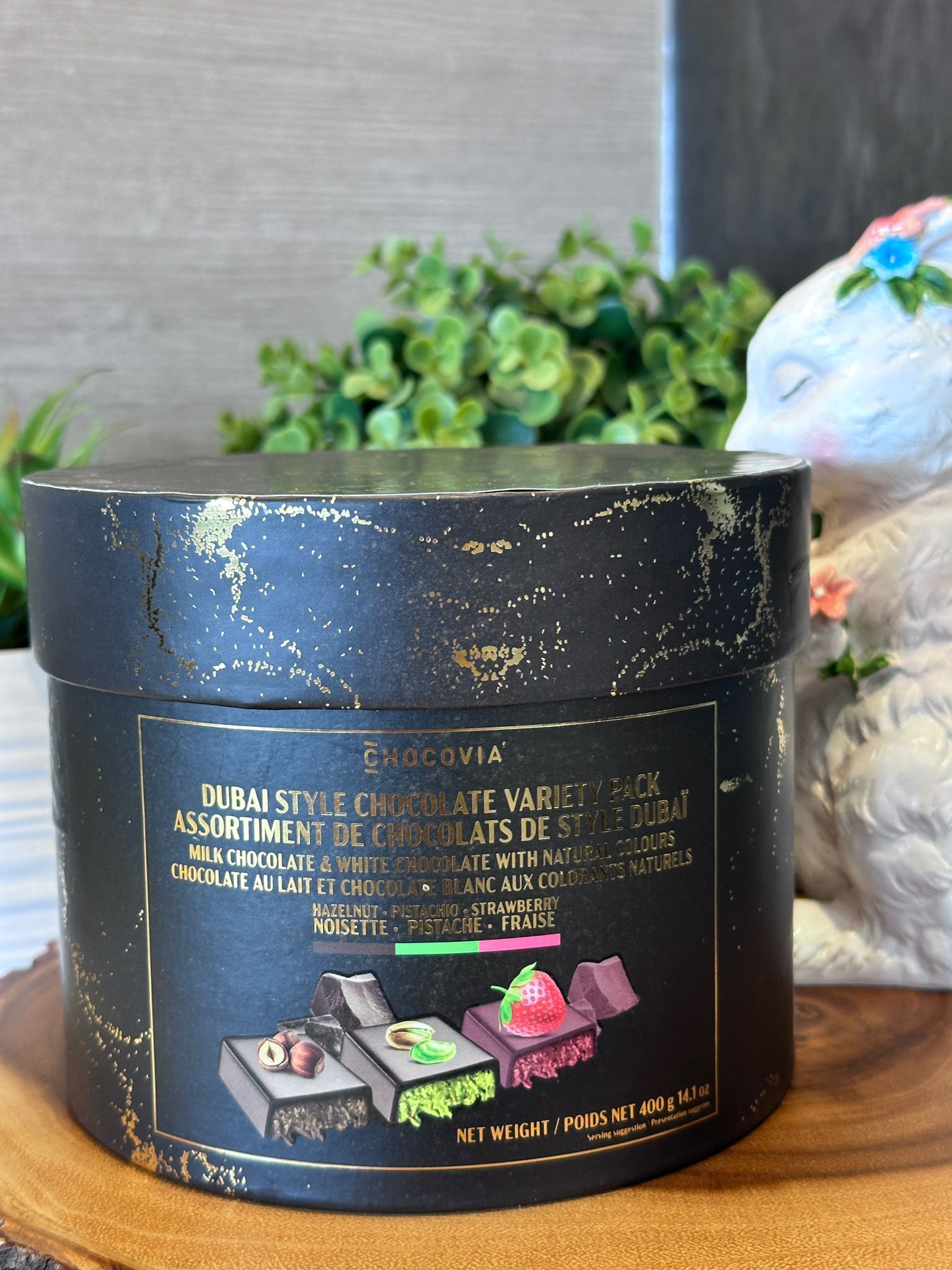 RP72 Chocovia 雜錦味杜拜朱古力 400g (榛果+開心果+草莓)  **到期日: 約 2027/01 (限時購買至3月18日晚上11:59)