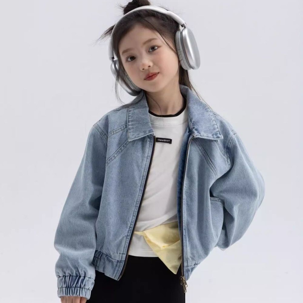 雙向拉鍊款縮口牛在外套 120-160cm #404201