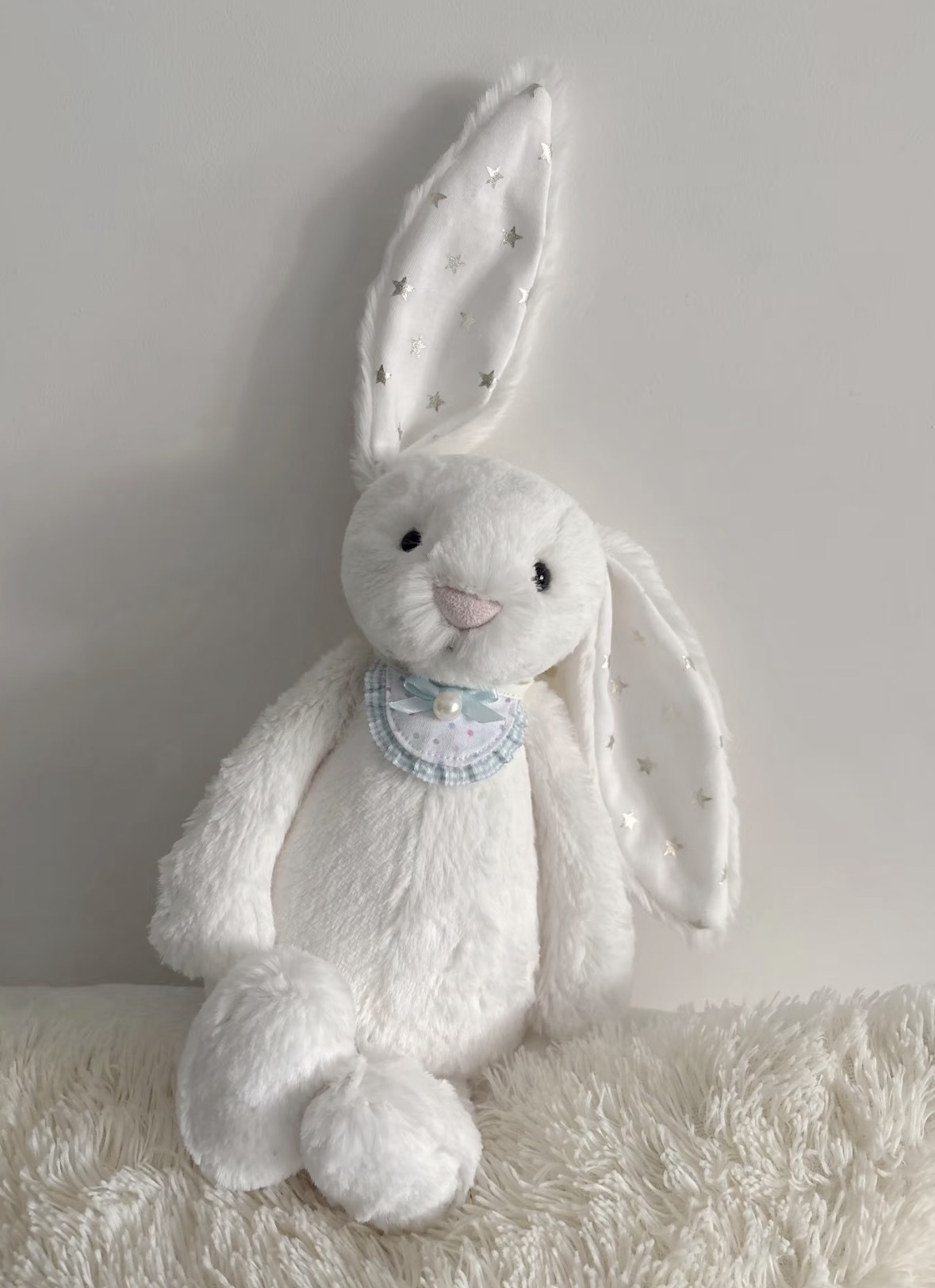 （預購） Jellycat 星星耳邦尼兔   奶油白 23cm