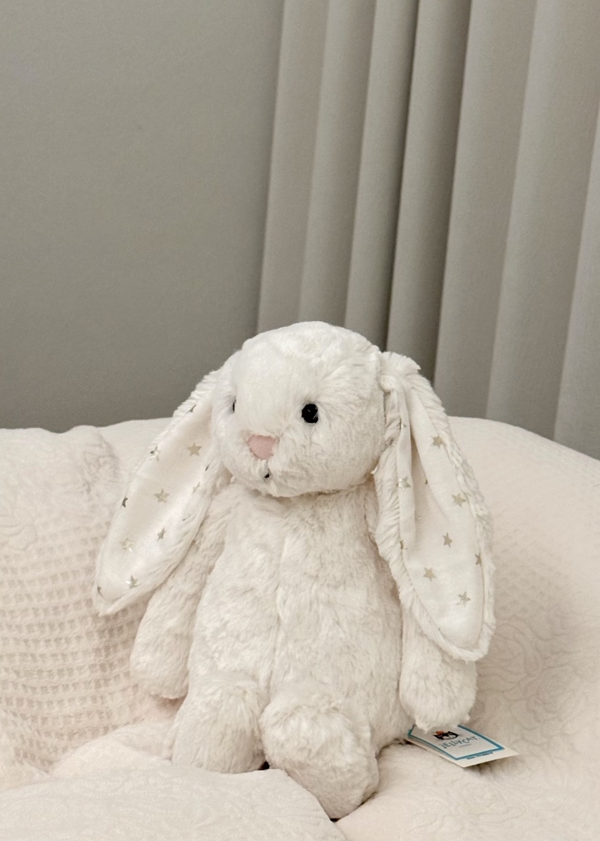 （預購） Jellycat 星星耳邦尼兔   奶油白 23cm