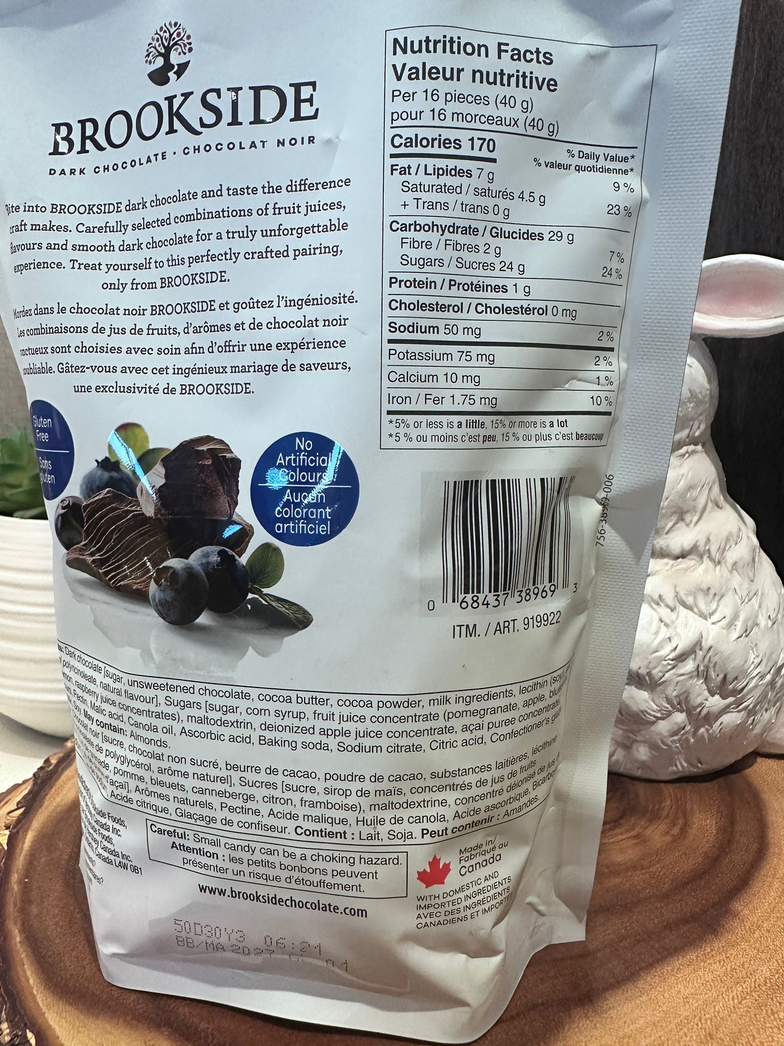 RP77 Brookside 藍莓黑朱古力 850g  **到期日: 約 2027/03