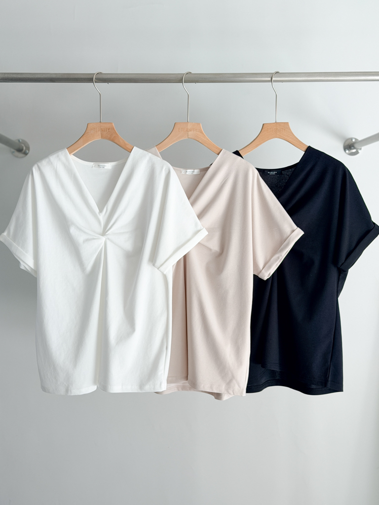 0311扭結V領短袖T