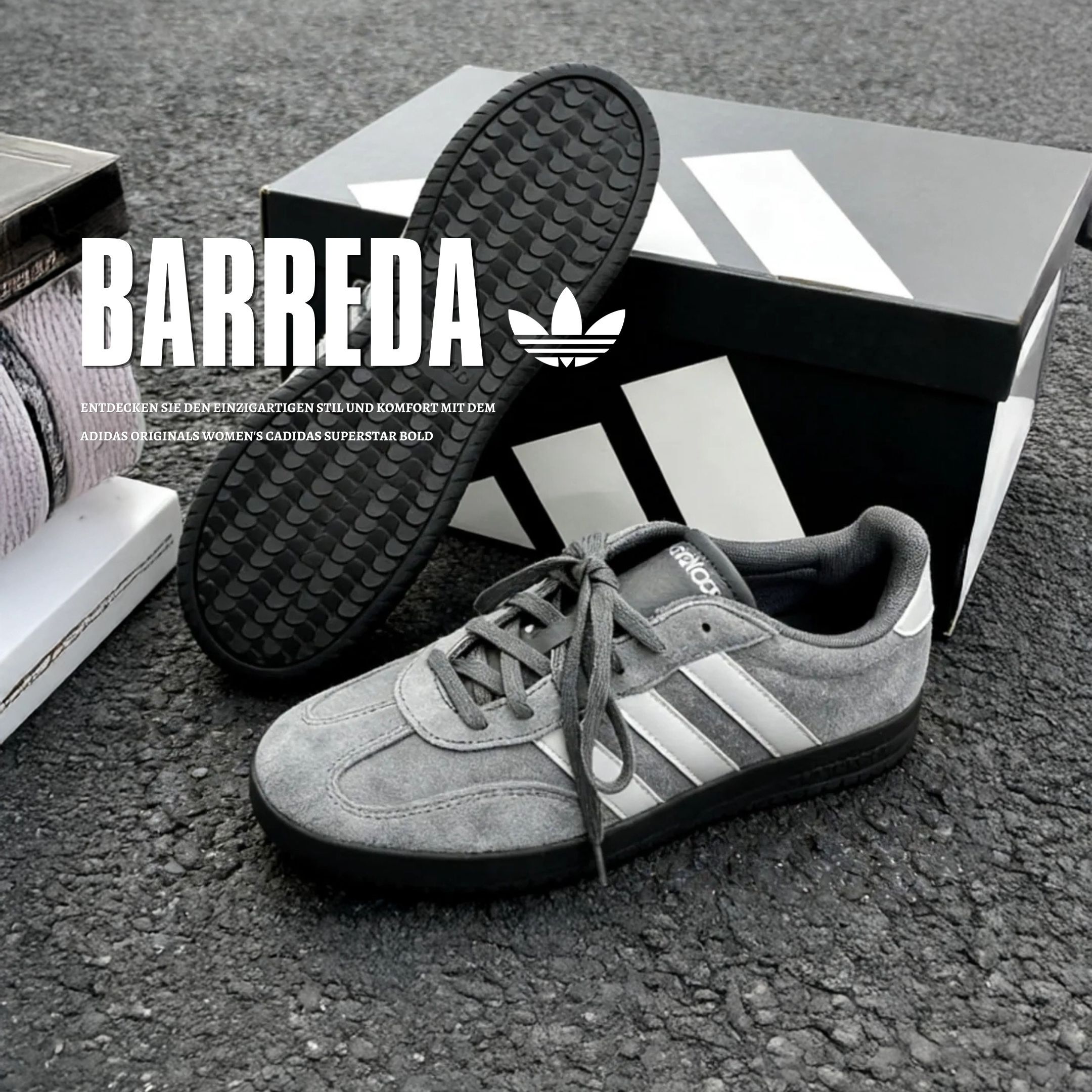 NICEDAY 代購 ADIDAS BARREDA 灰銀 銀 灰狼 板鞋 薄底 KH6999