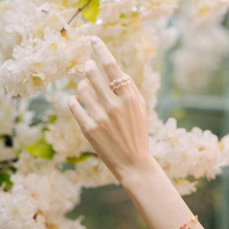 麻花編織戒指 小霧霧靜一靜 小森森慢慢長 小紅果在想你 石榴石 貓眼琉璃 獨家手工設計款